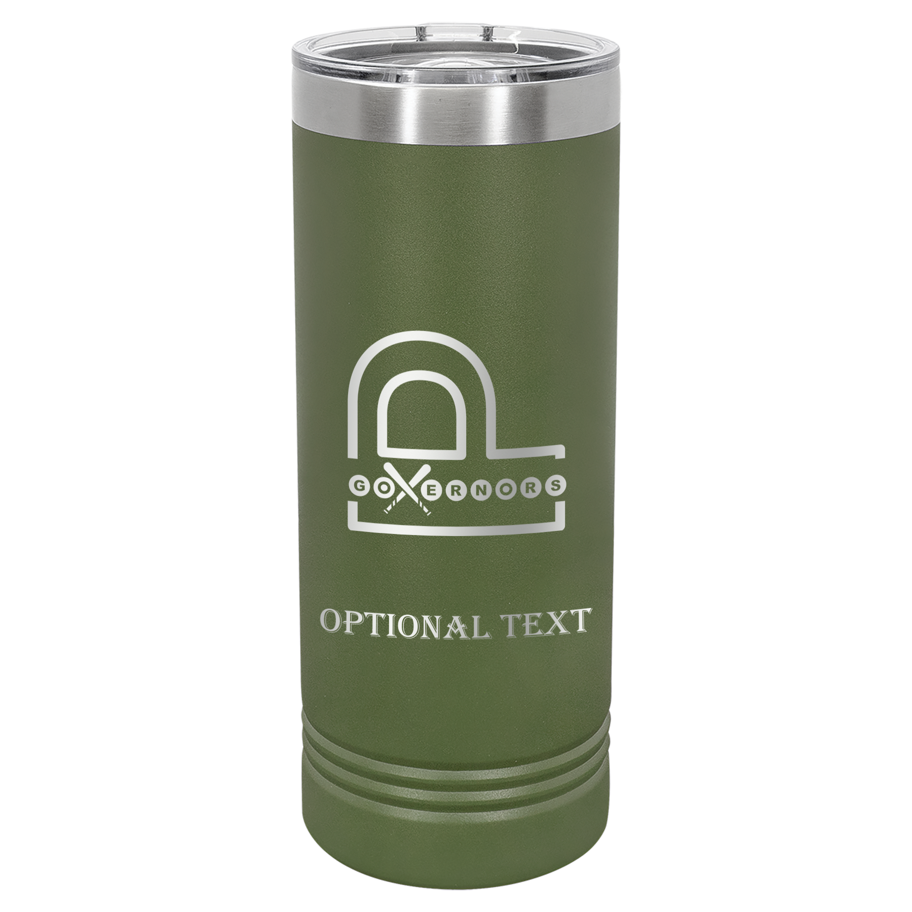 22 oz Skinny Tumbler - T.F. Riggs P with Governors