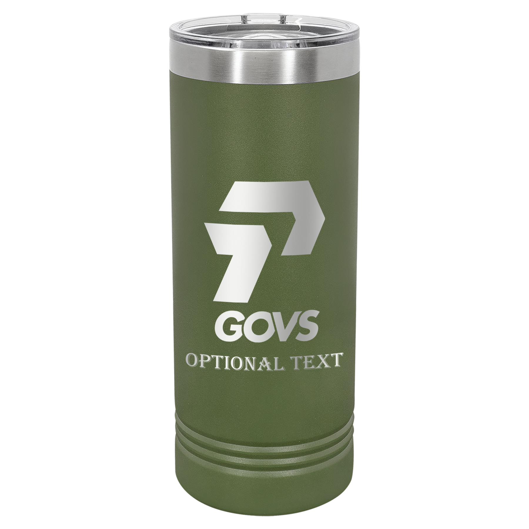 22 oz Skinny Tumbler - T.F. Riggs P with Govs