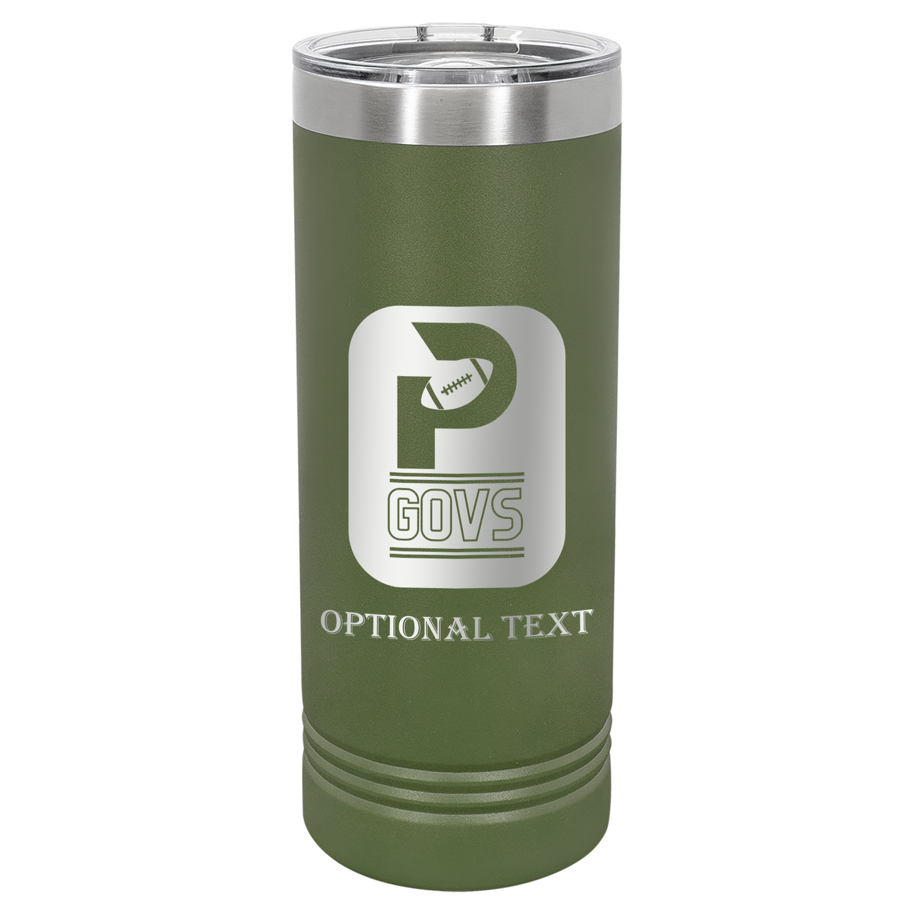 22 oz Skinny Tumbler - T.F. Riggs P with Govs