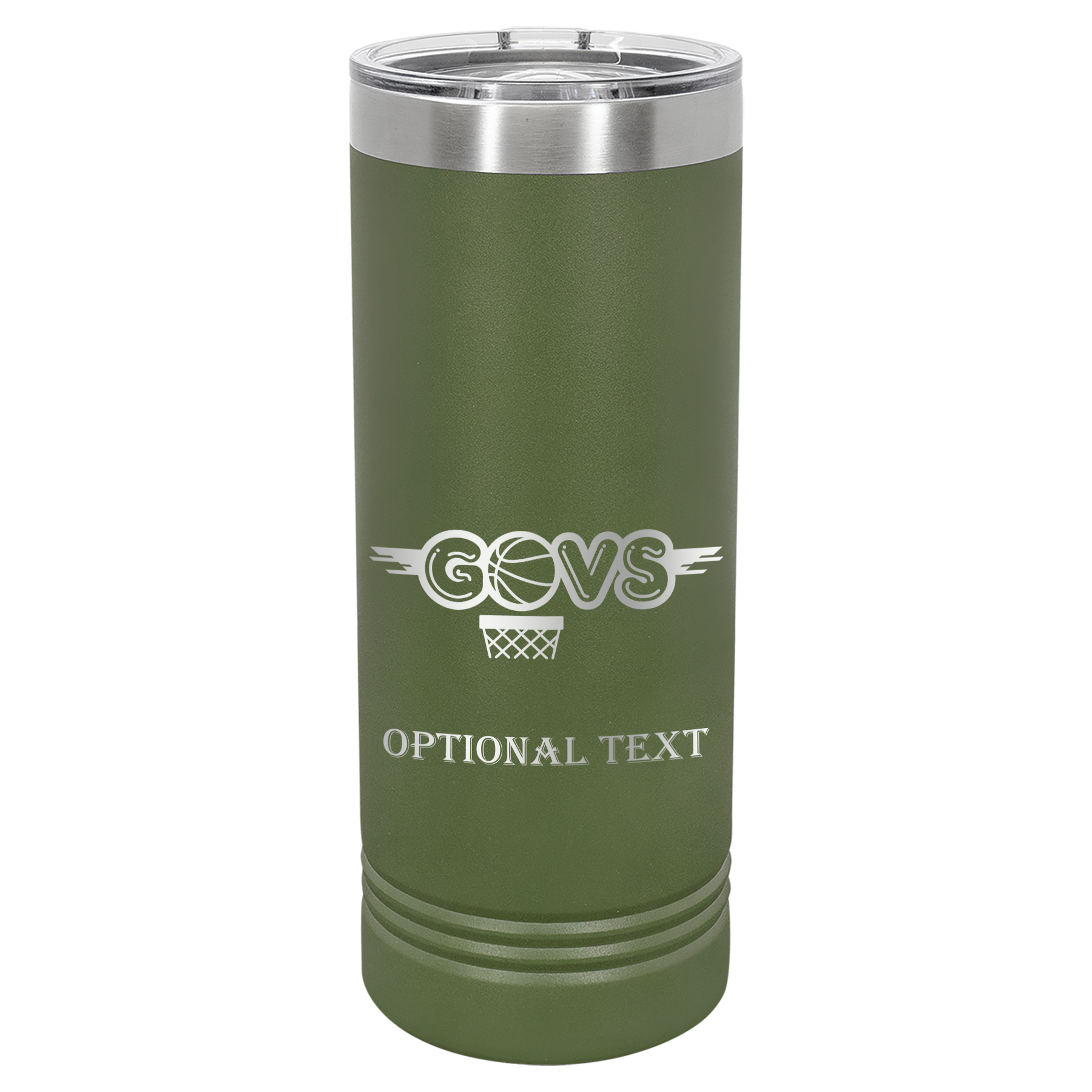 22 oz Skinny Tumbler - T.F. Riggs Govs Basketball