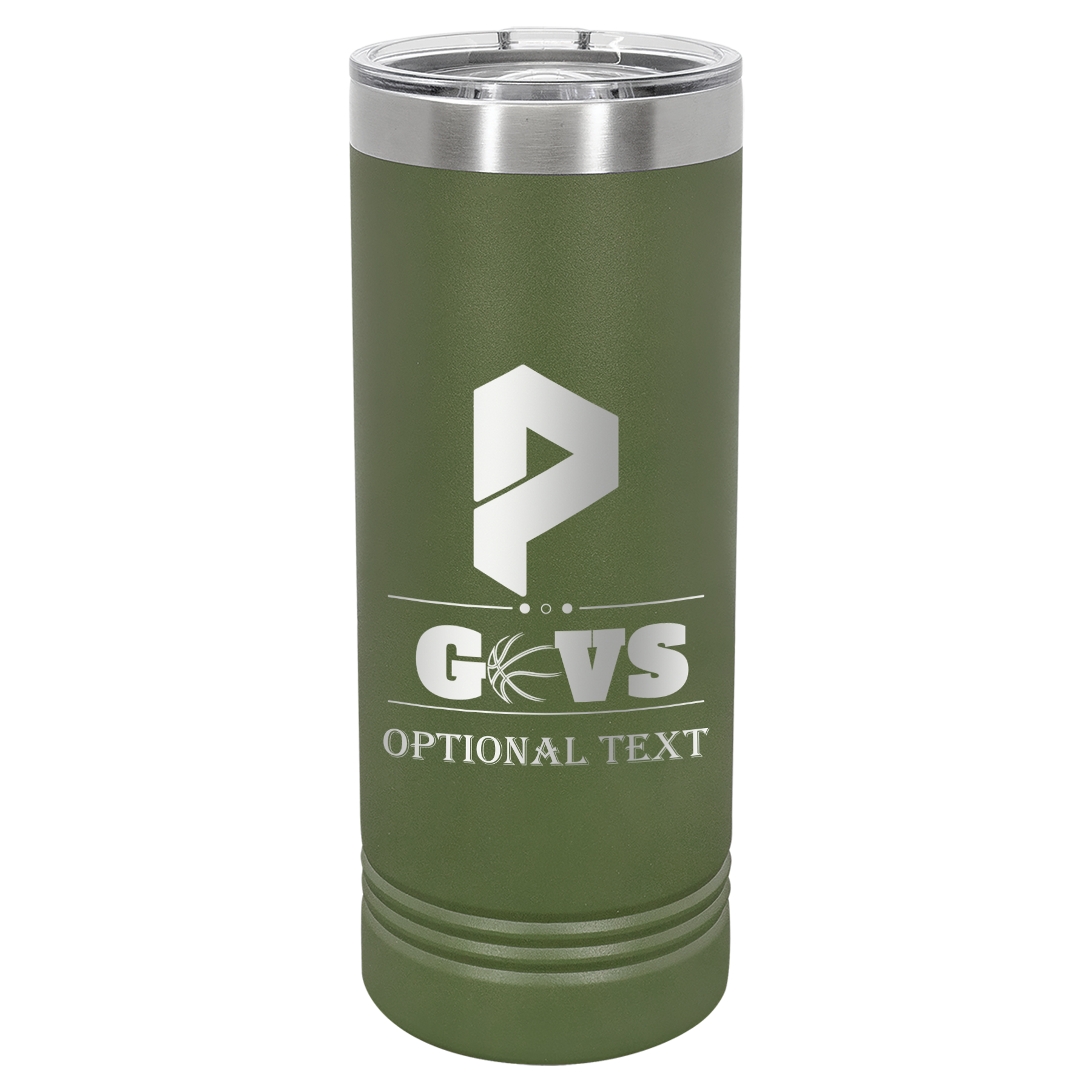 22 oz Skinny Tumbler - T.F. Riggs P with Govs