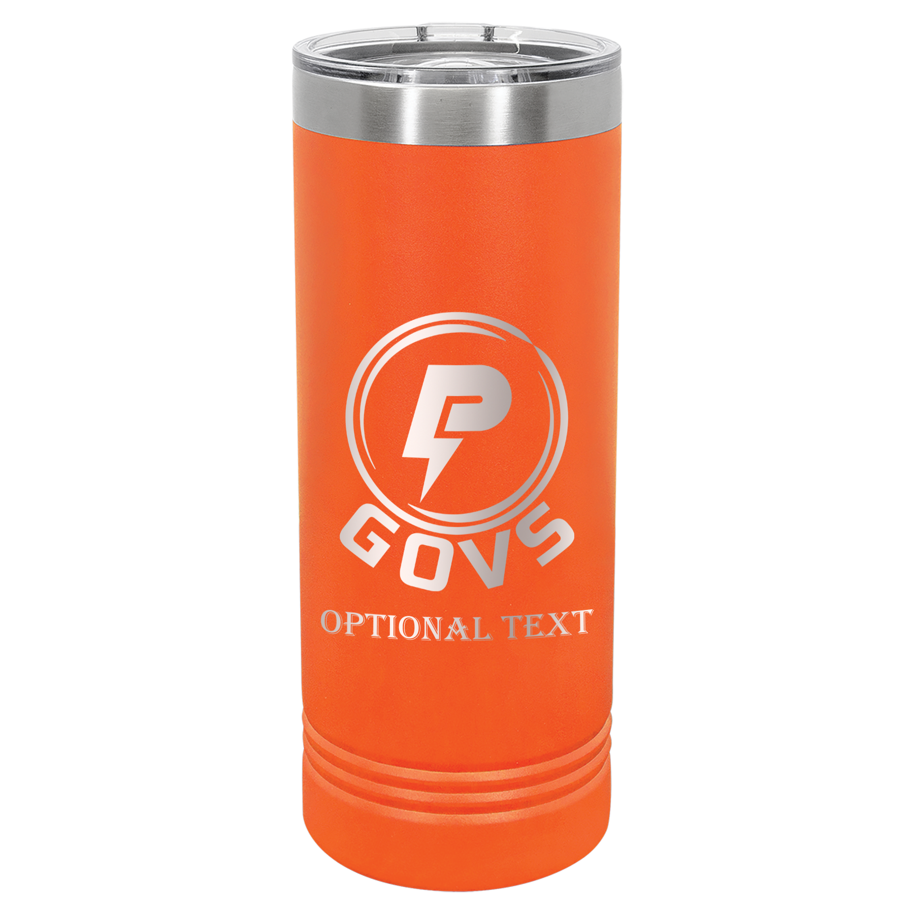 22 oz Skinny Tumbler - T.F. Riggs P with Govs