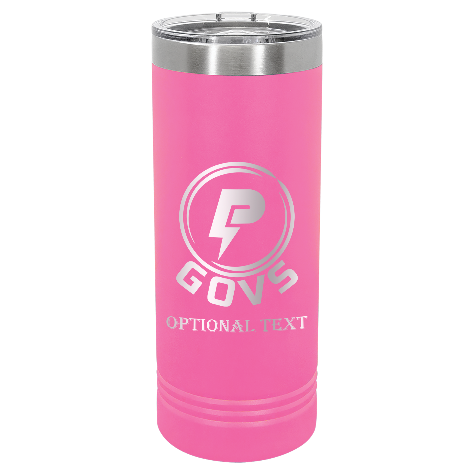 22 oz Skinny Tumbler - T.F. Riggs P with Govs