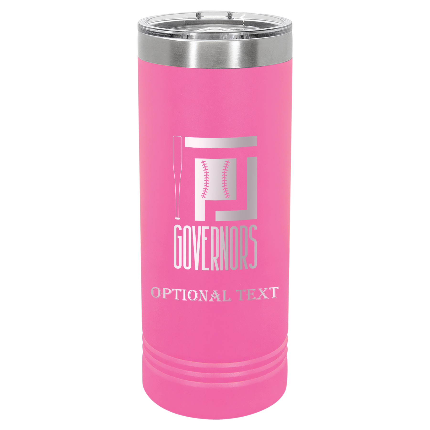22 oz Skinny Tumbler - T.F. Riggs P with Governors