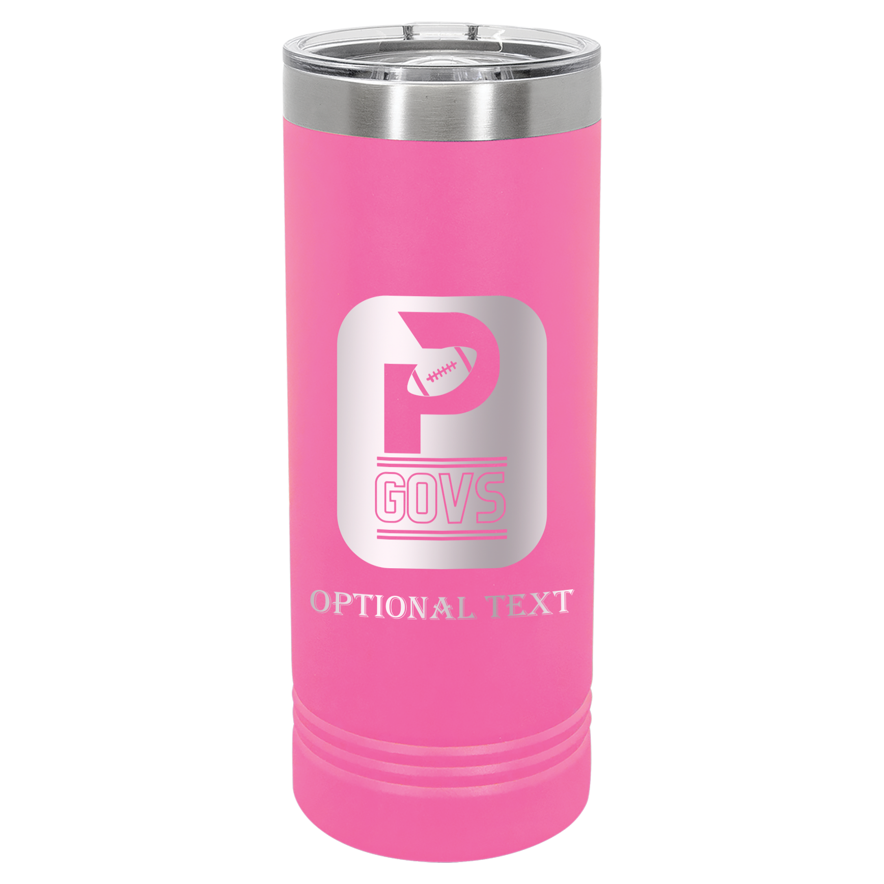 22 oz Skinny Tumbler - T.F. Riggs P with Govs