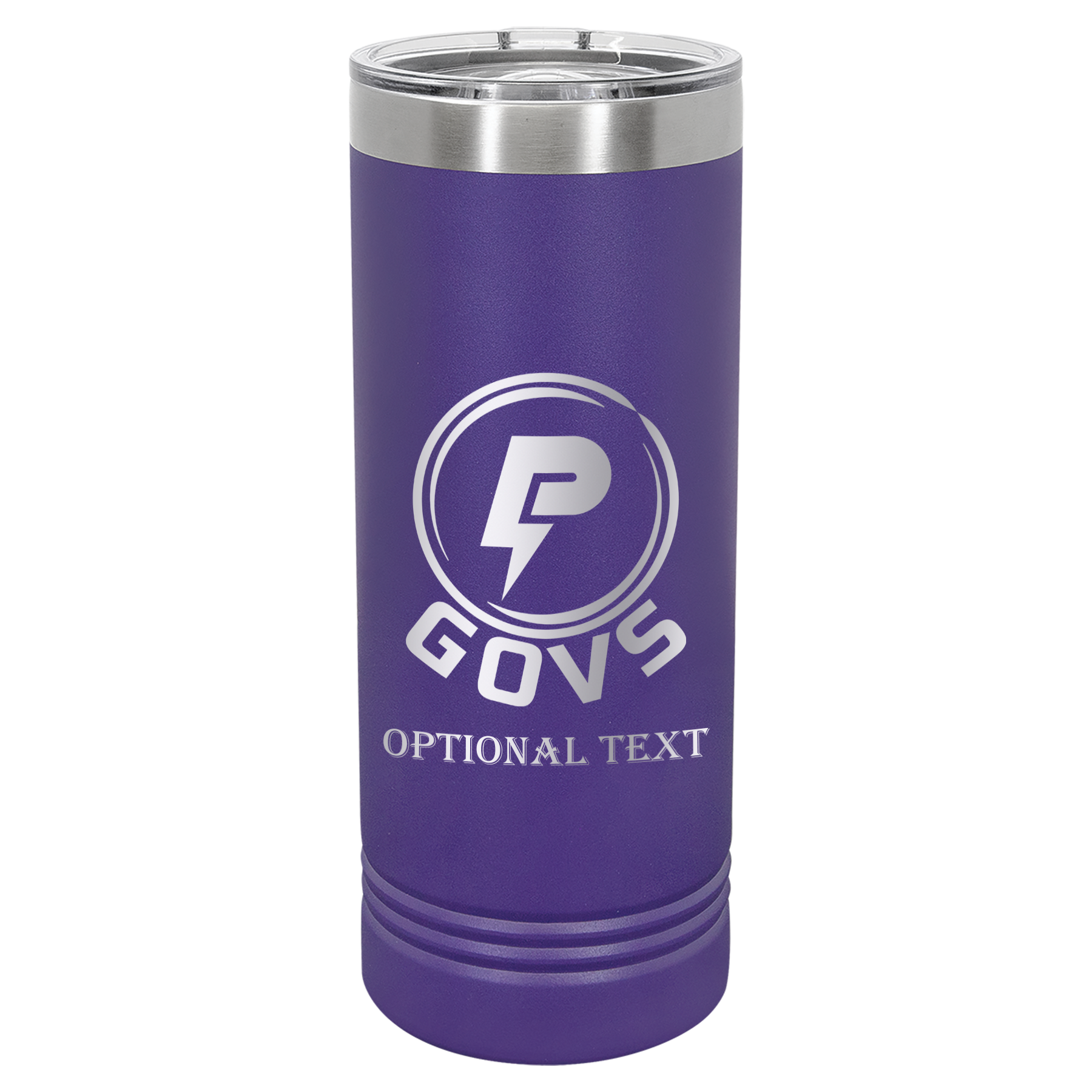 22 oz Skinny Tumbler - T.F. Riggs P with Govs