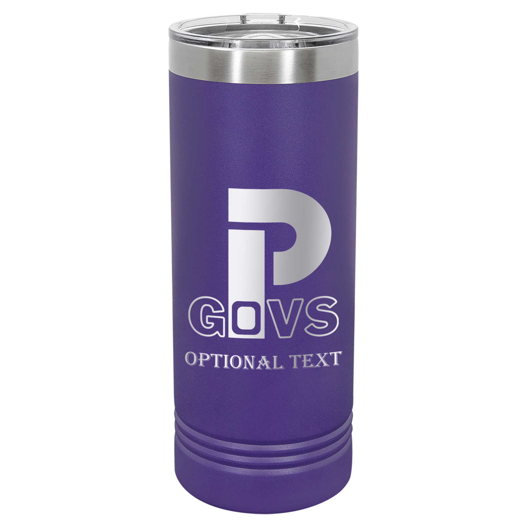 22 oz Skinny Tumbler - T.F. Riggs P with Govs
