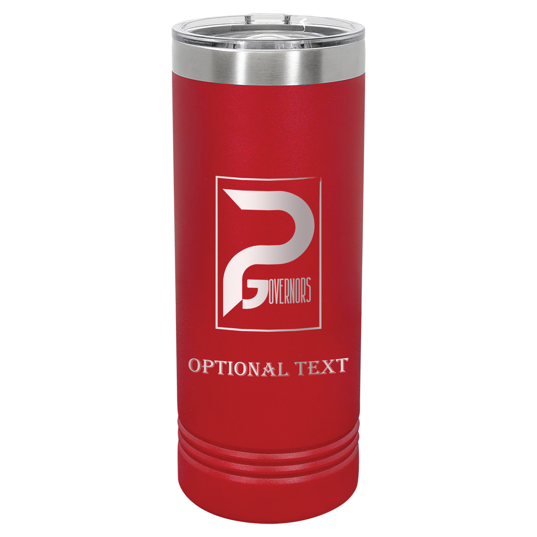 22 oz Skinny Tumbler - T.F. Riggs P with Governors