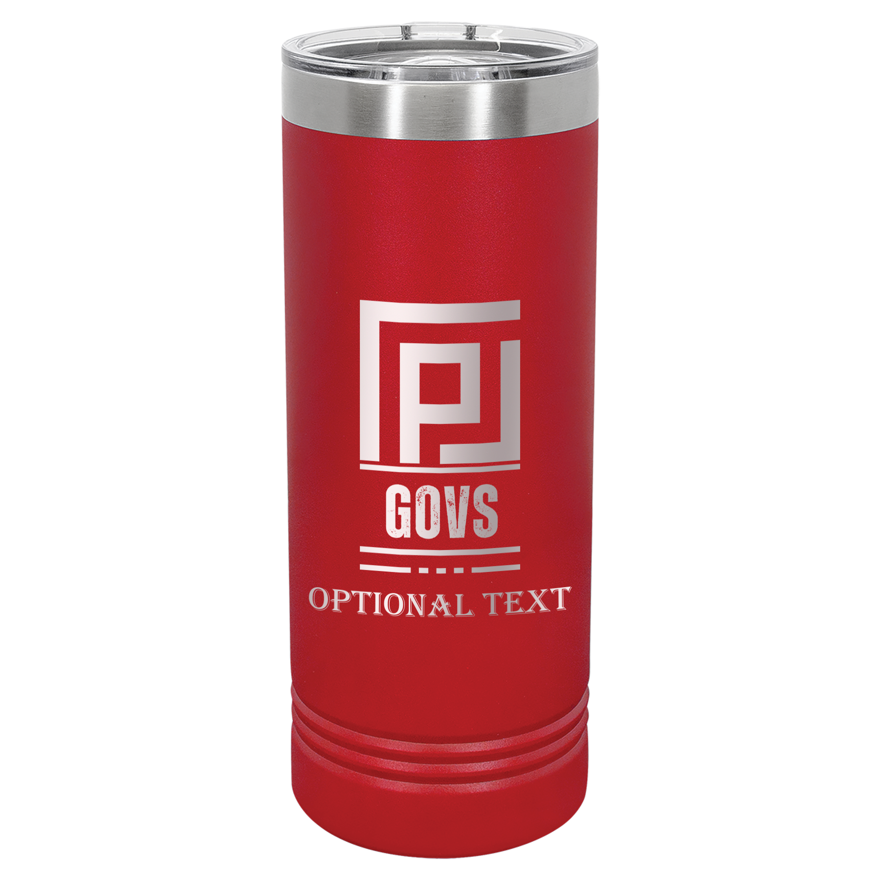 22 oz Skinny Tumbler - T.F. Riggs P with Govs