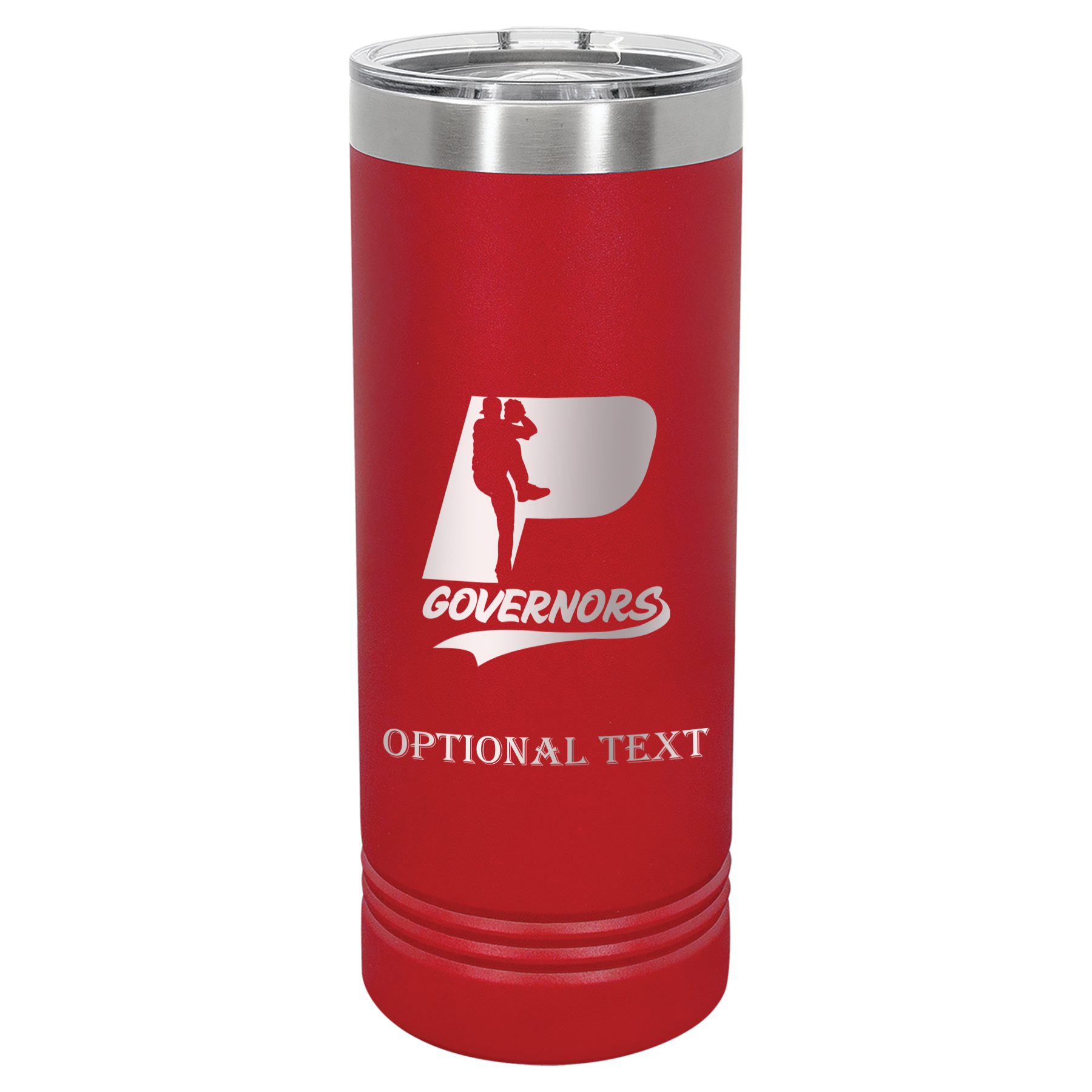 22 oz Skinny Tumbler - T.F. Riggs P with Governors
