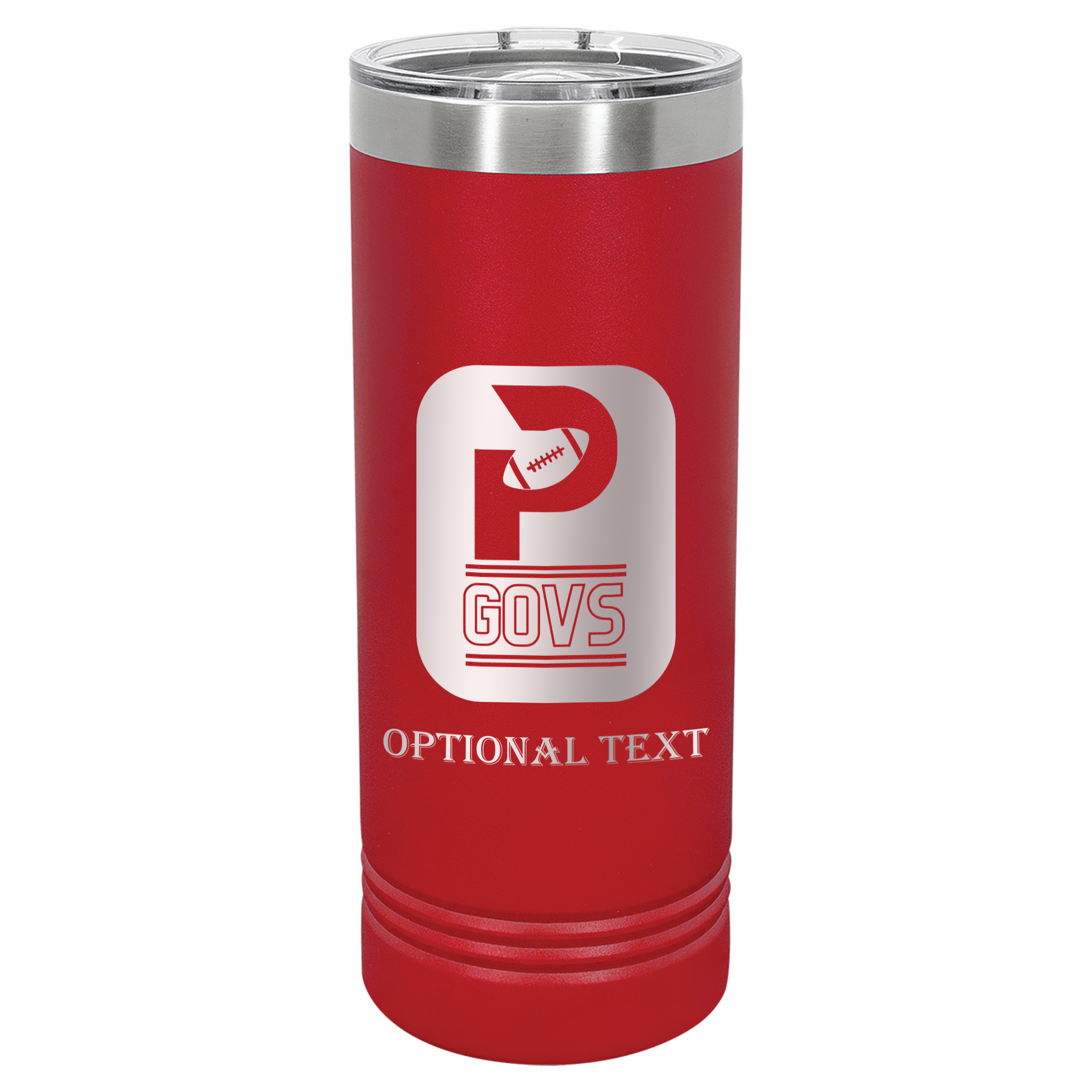 22 oz Skinny Tumbler - T.F. Riggs P with Govs