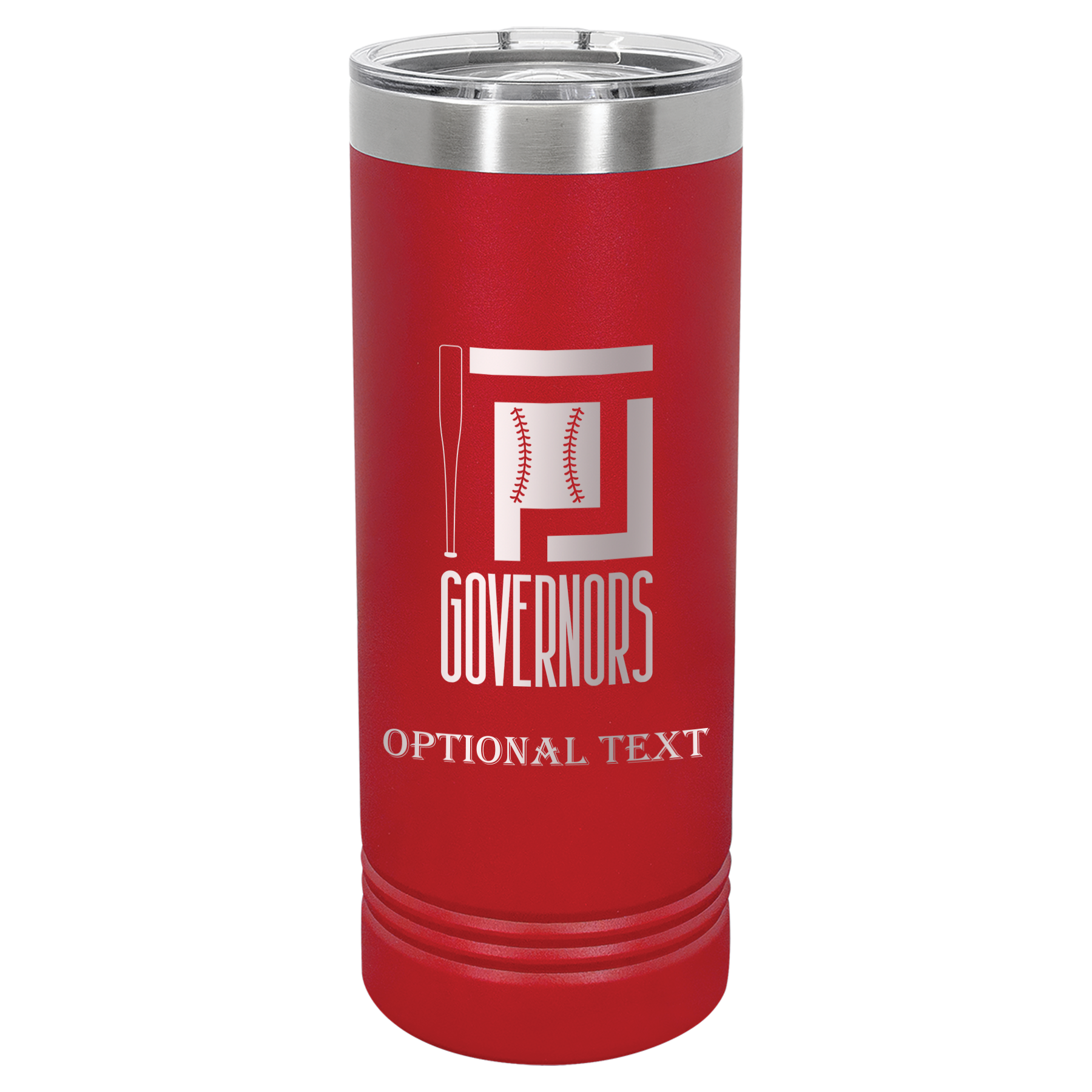 22 oz Skinny Tumbler - T.F. Riggs P with Governors