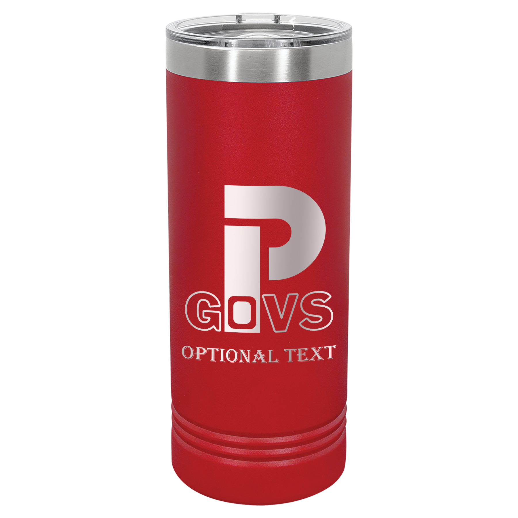 22 oz Skinny Tumbler - T.F. Riggs P with Govs