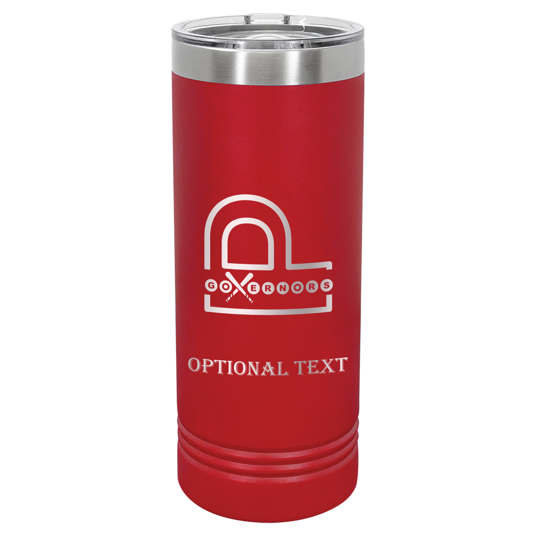 22 oz Skinny Tumbler - T.F. Riggs P with Governors
