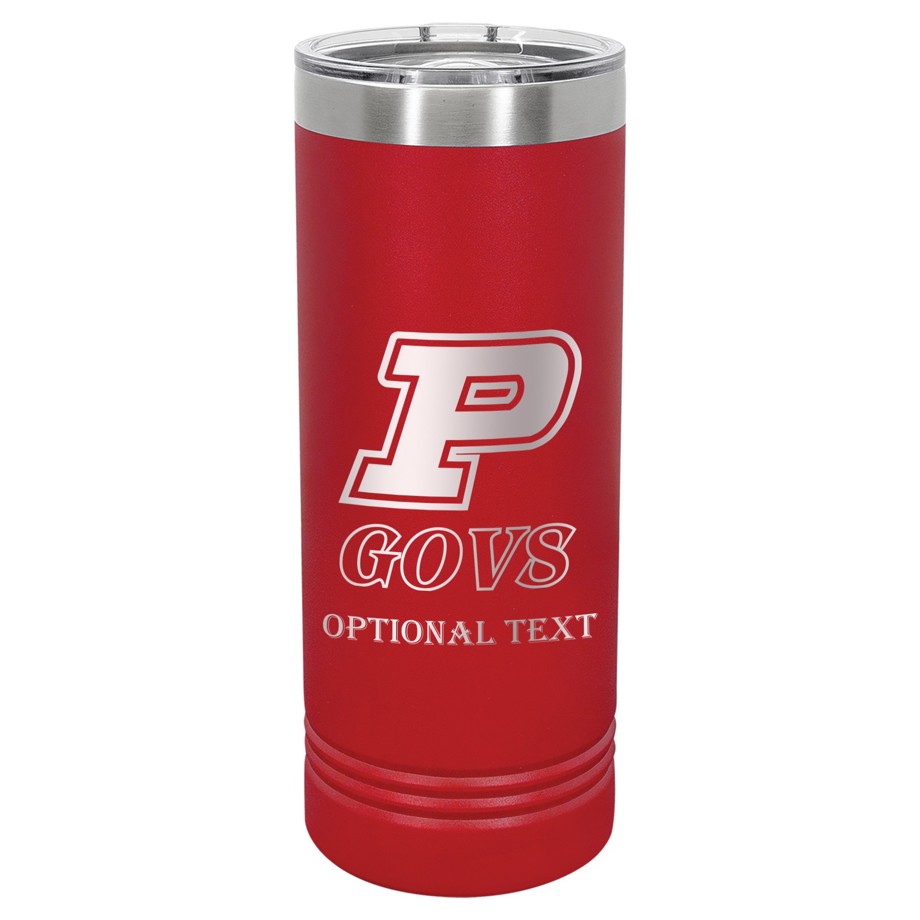 22 oz Skinny Tumbler - T.F. Riggs P with Govs