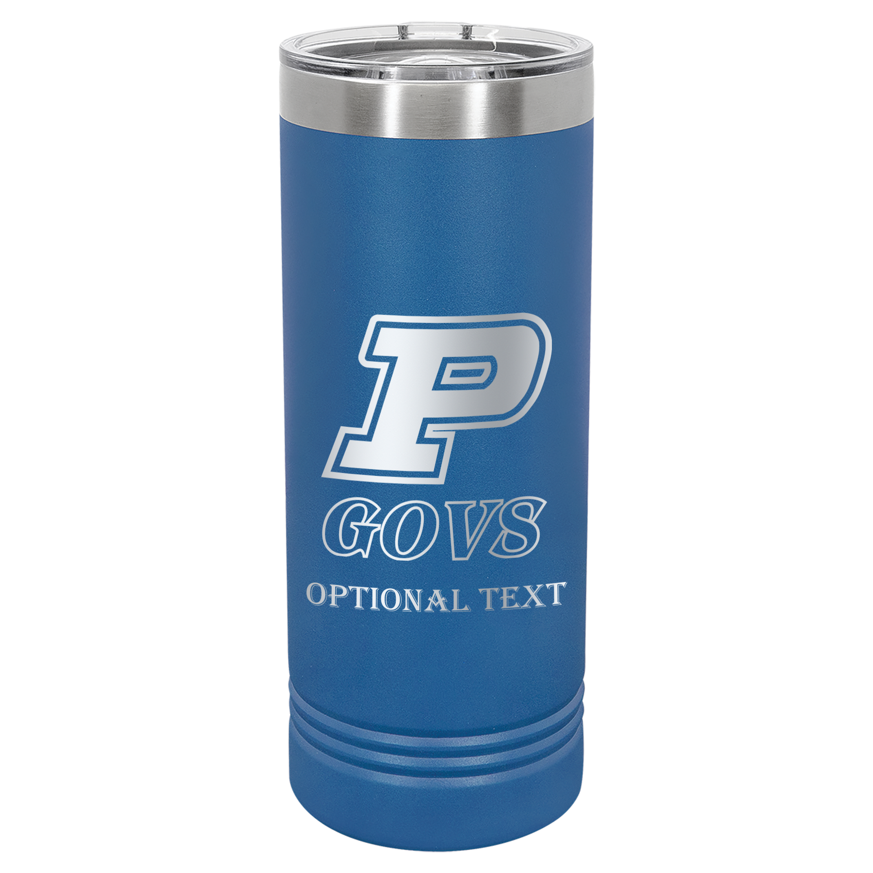 22 oz Skinny Tumbler - T.F. Riggs P with Govs