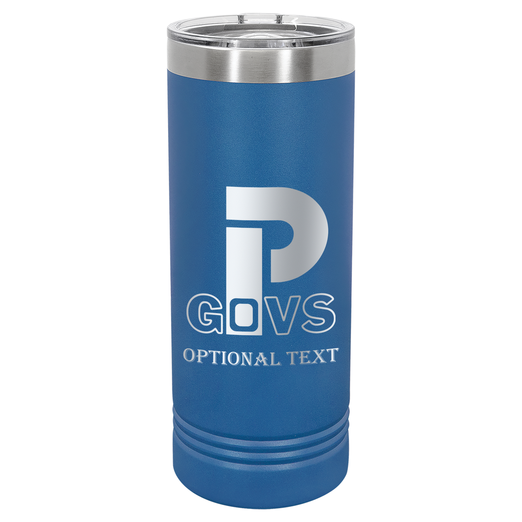 22 oz Skinny Tumbler - T.F. Riggs P with Govs