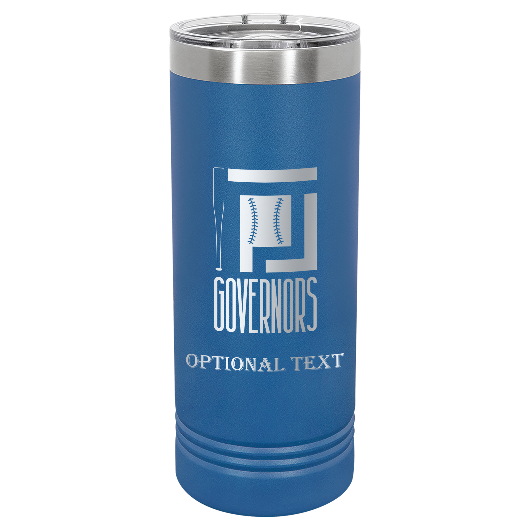 22 oz Skinny Tumbler - T.F. Riggs P with Governors