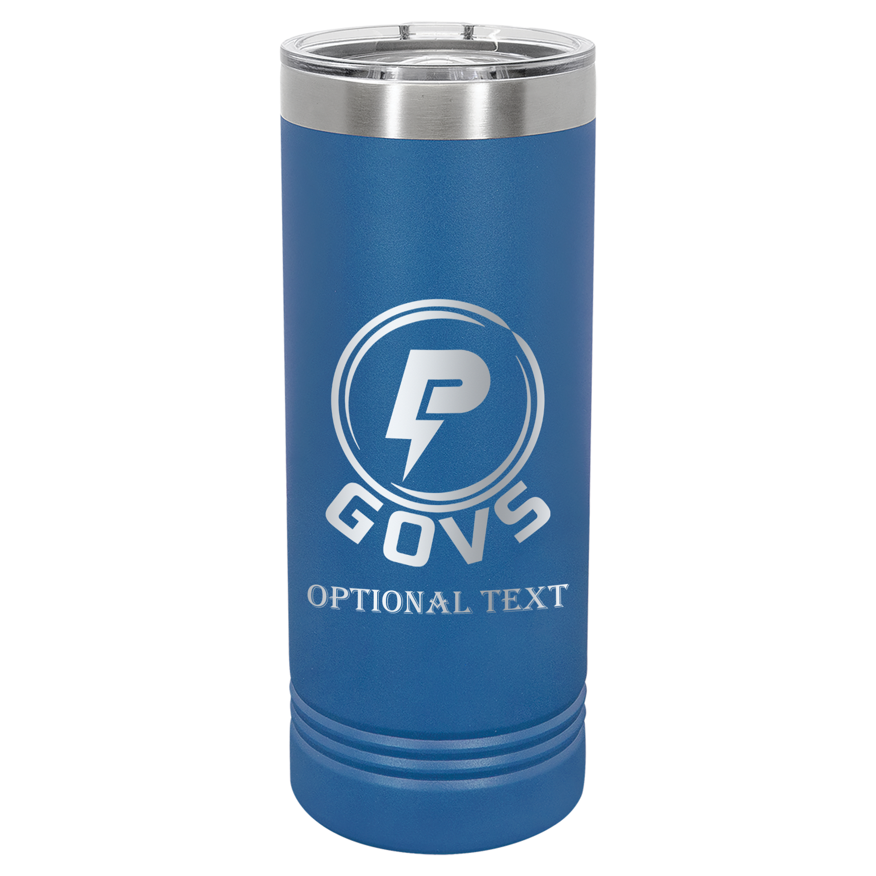 22 oz Skinny Tumbler - T.F. Riggs P with Govs
