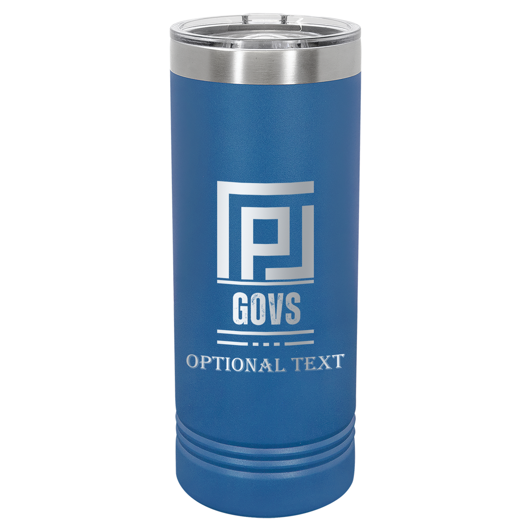 22 oz Skinny Tumbler - T.F. Riggs P with Govs