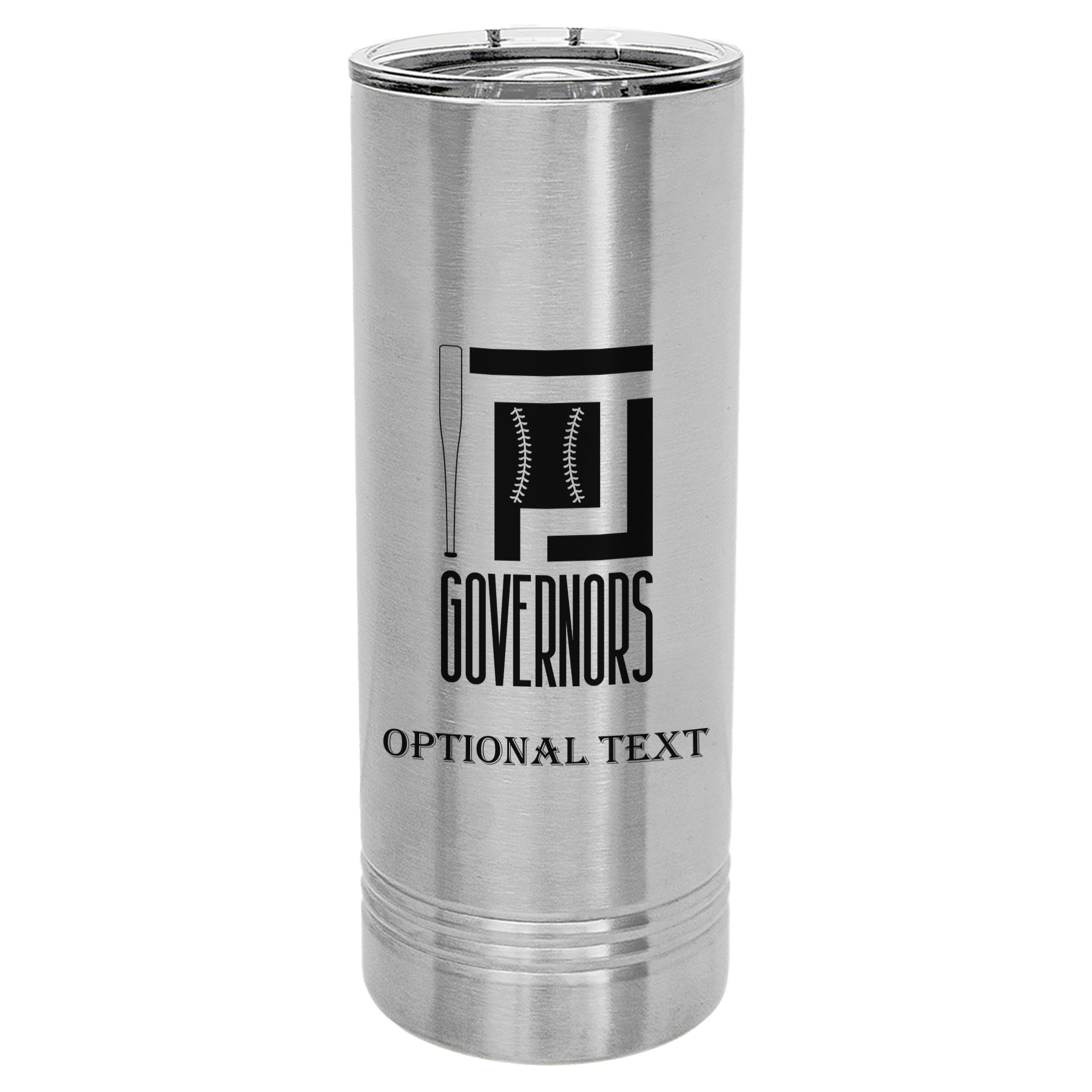 22 oz Skinny Tumbler - T.F. Riggs P with Governors