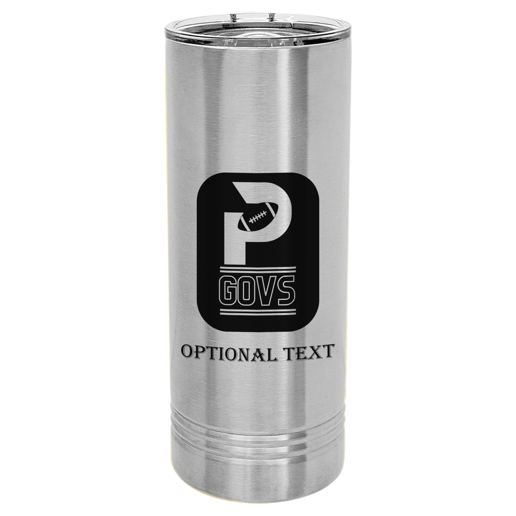 22 oz Skinny Tumbler - T.F. Riggs P with Govs
