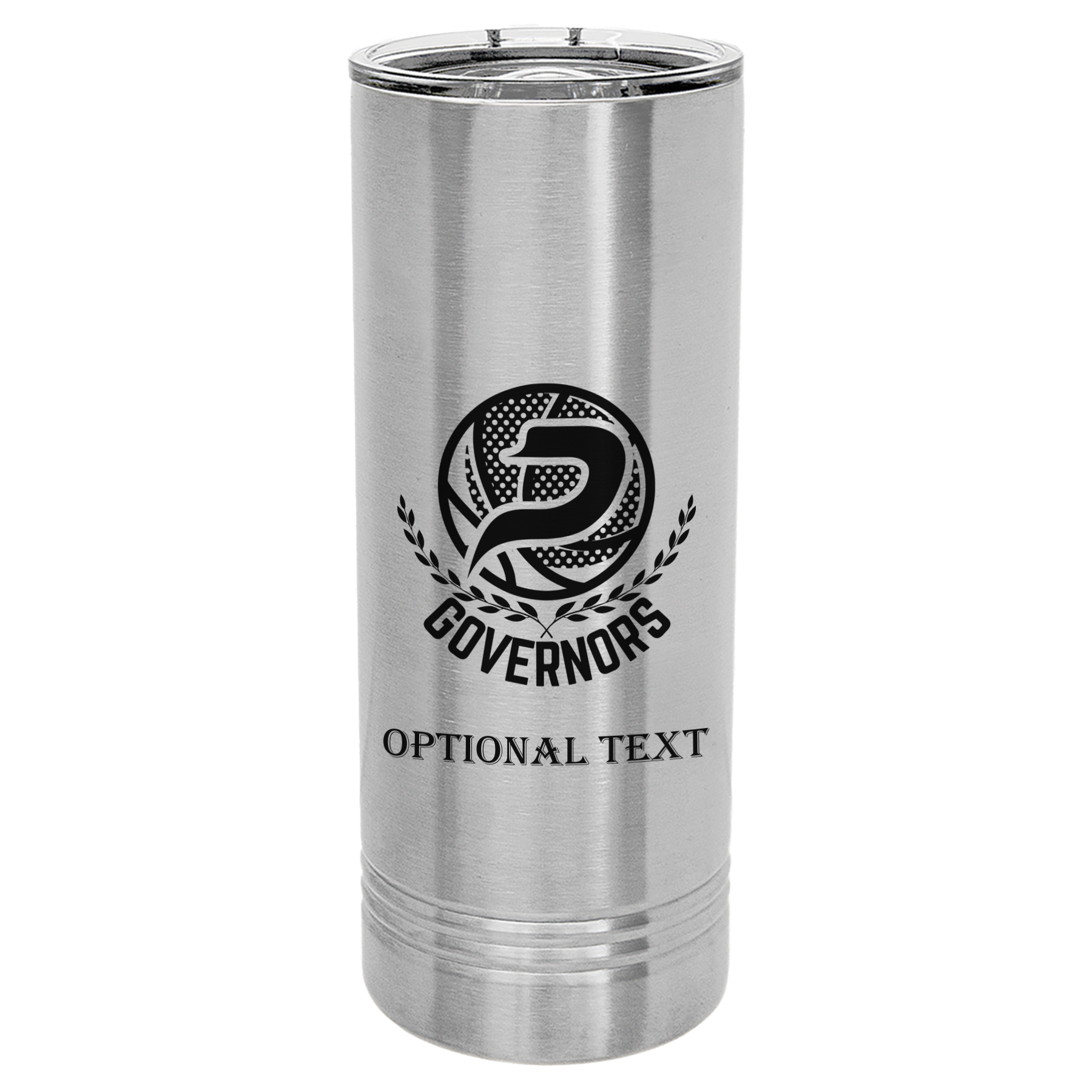 22 oz Skinny Tumbler - T.F. Riggs P with Governors