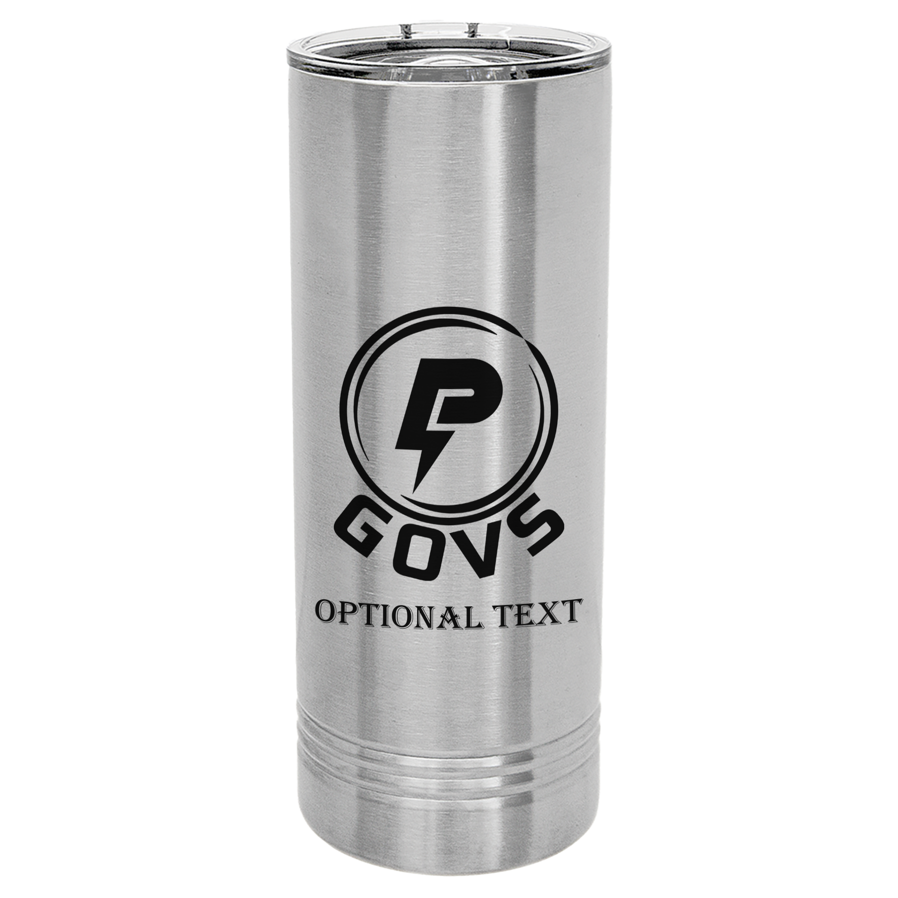 22 oz Skinny Tumbler - T.F. Riggs P with Govs