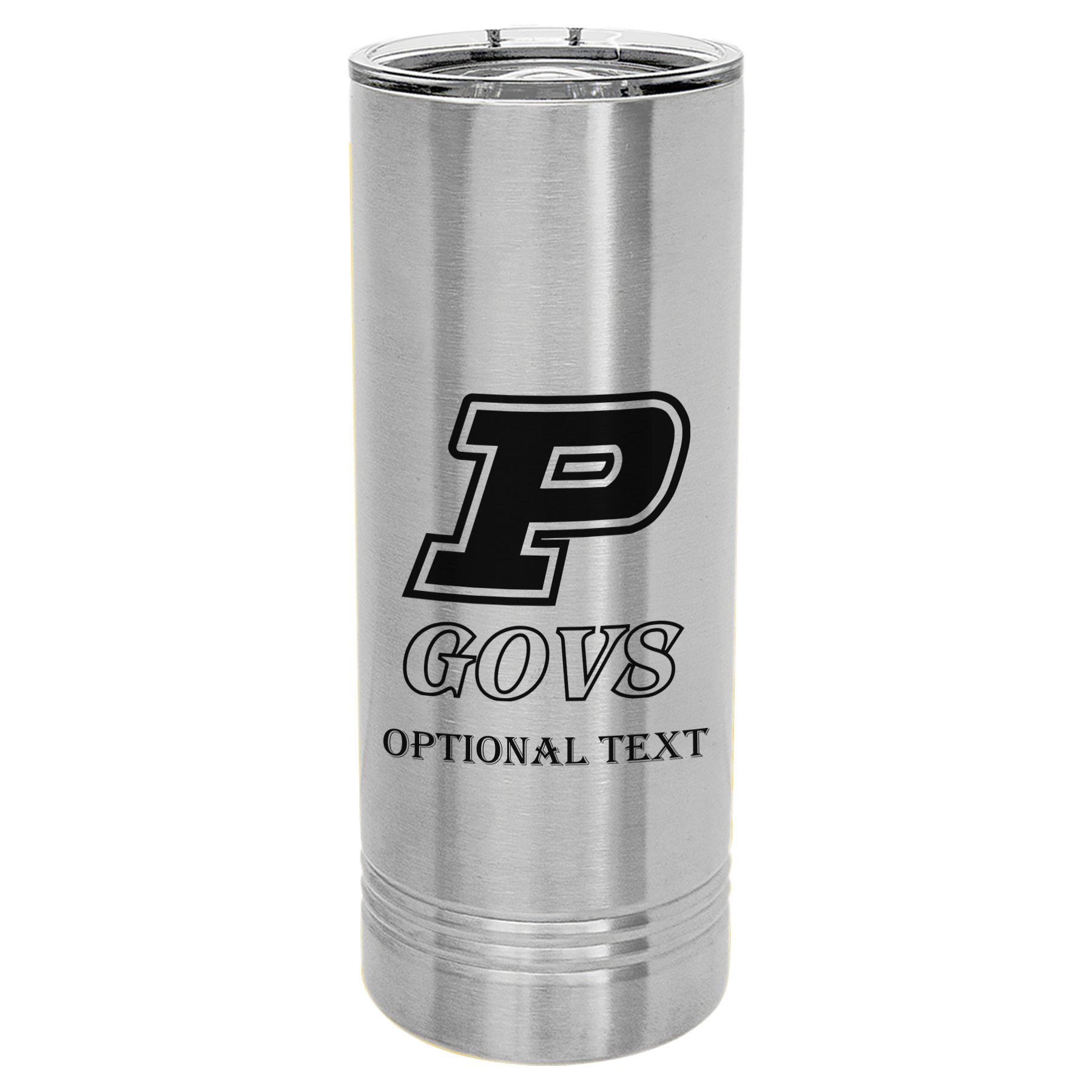 22 oz Skinny Tumbler - T.F. Riggs P with Govs