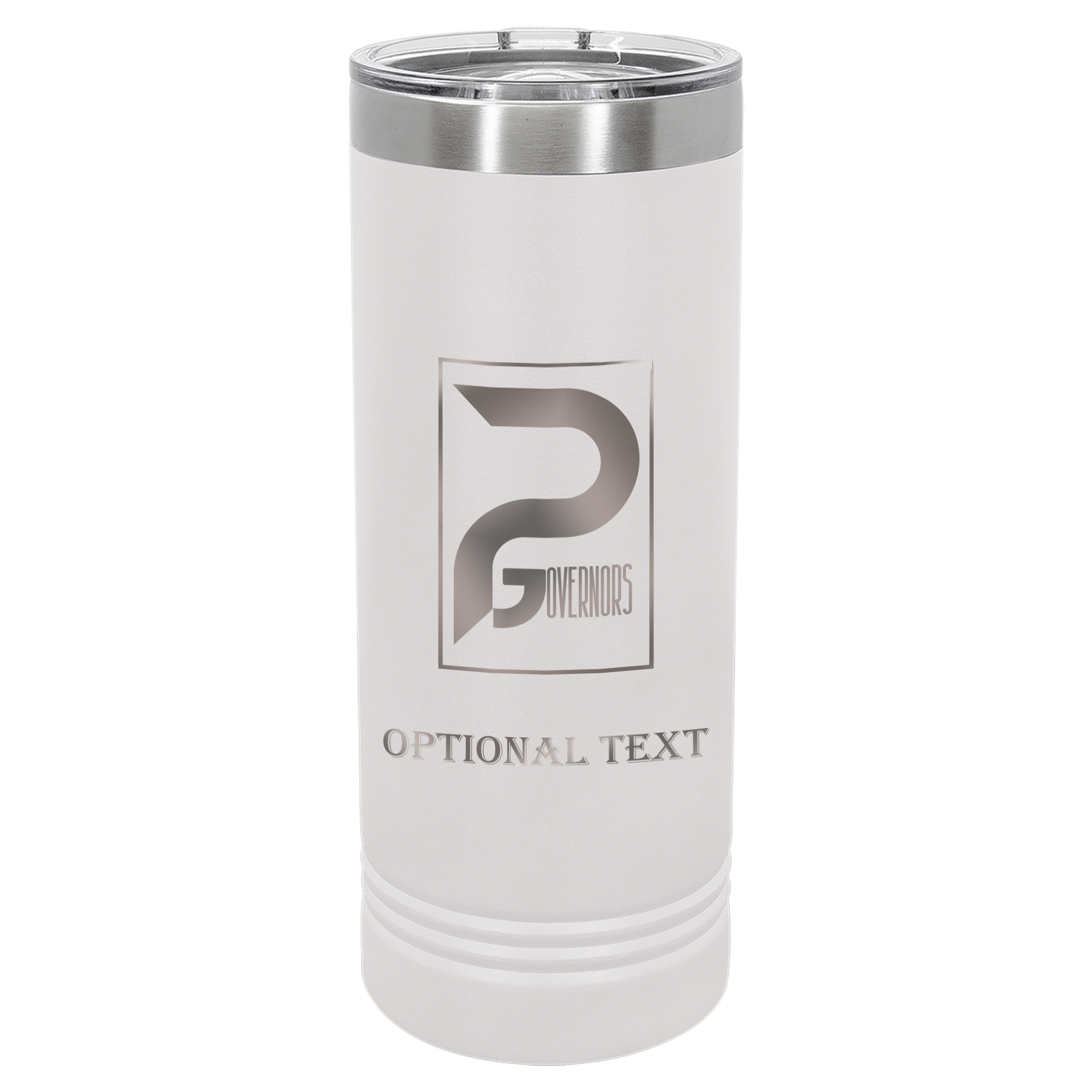 22 oz Skinny Tumbler - T.F. Riggs P with Governors