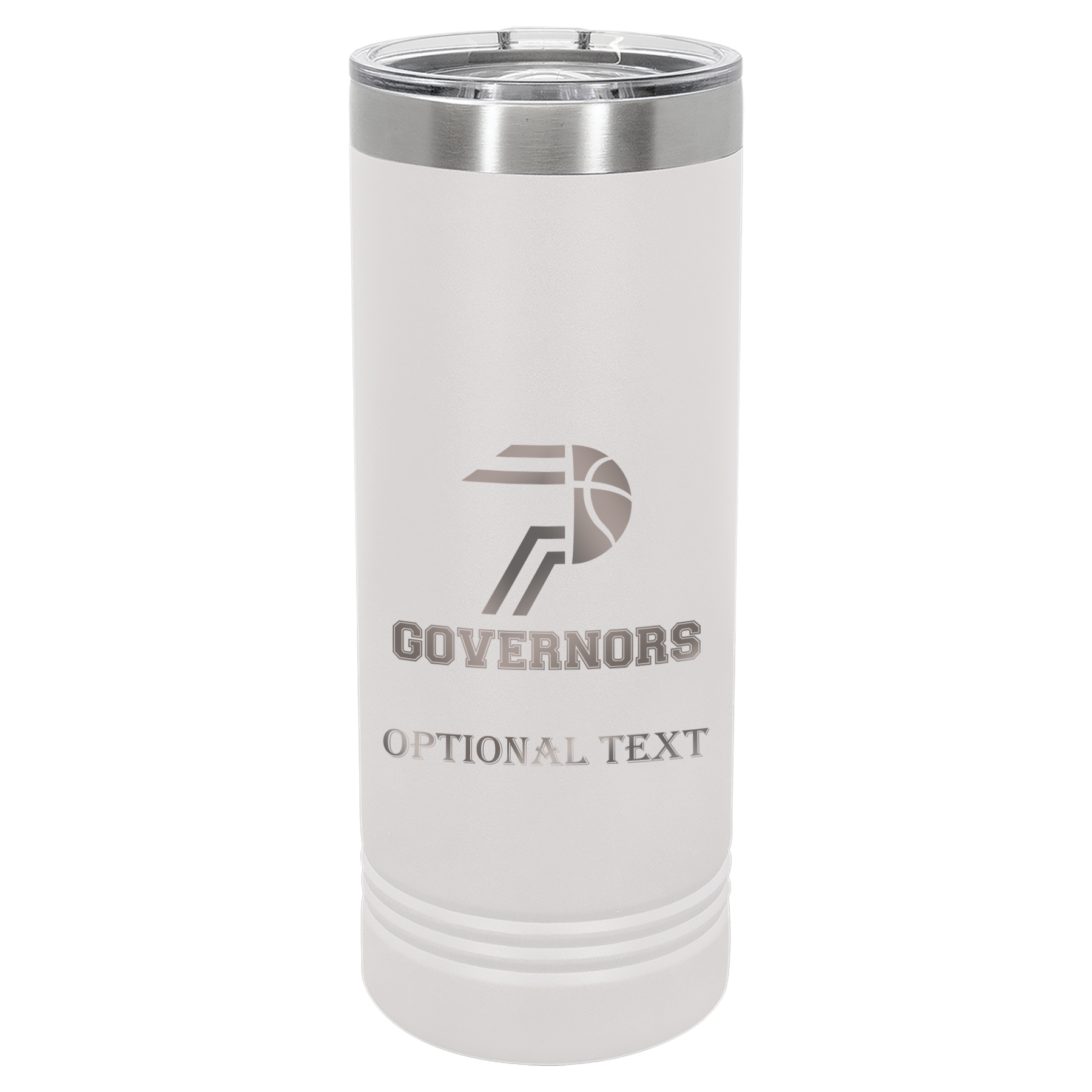 22 oz Skinny Tumbler - T.F. Riggs P with Governors