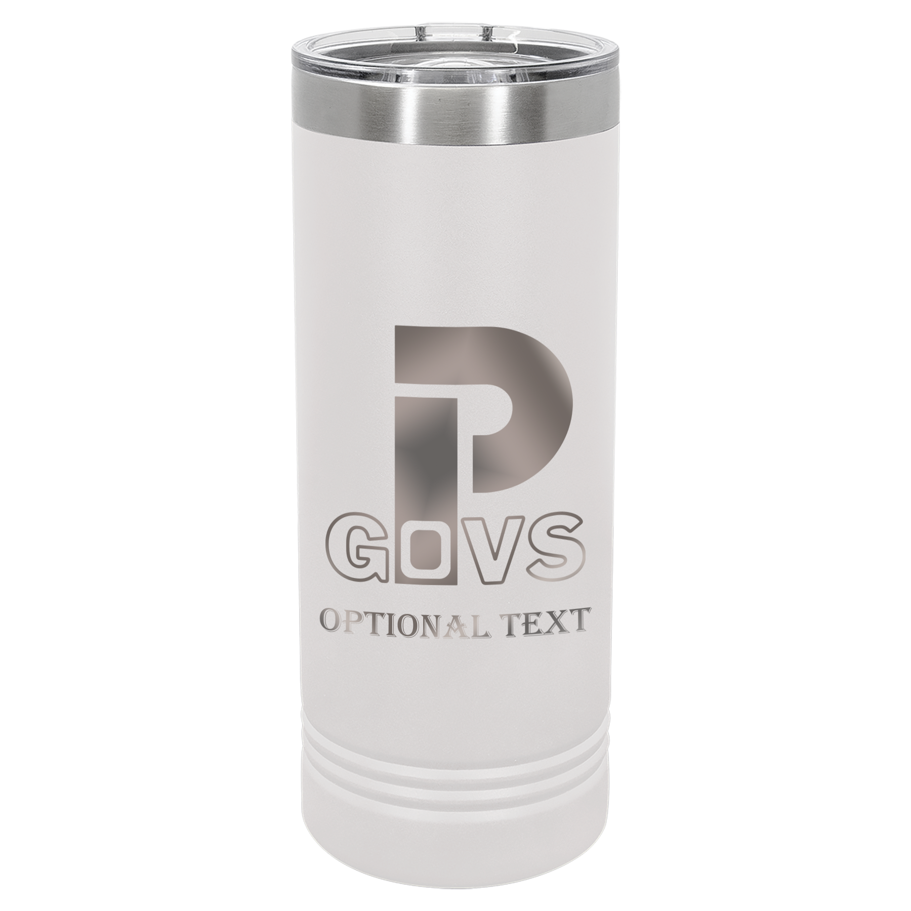 22 oz Skinny Tumbler - T.F. Riggs P with Govs
