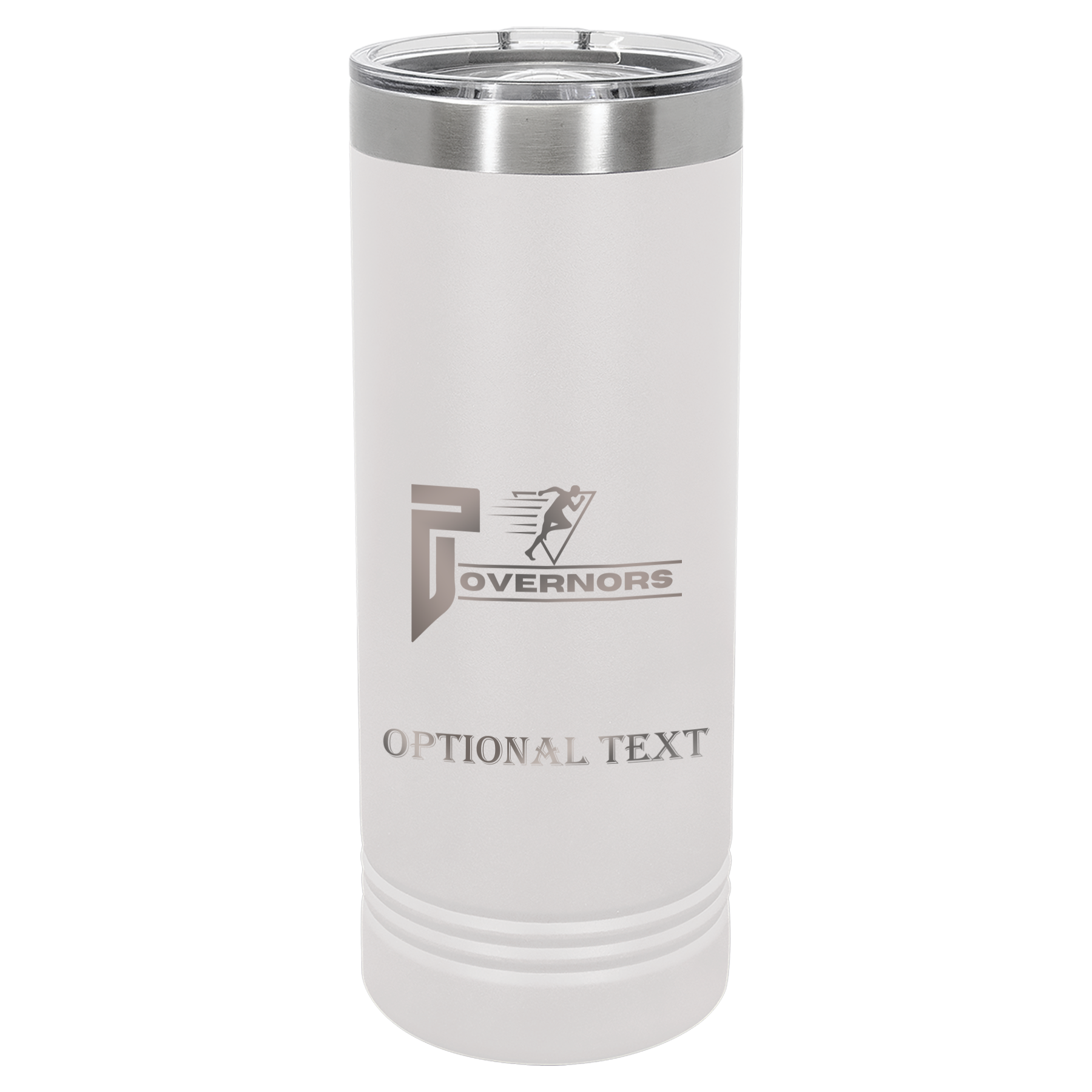 22 oz Skinny Tumbler - T.F. Riggs P with Governors