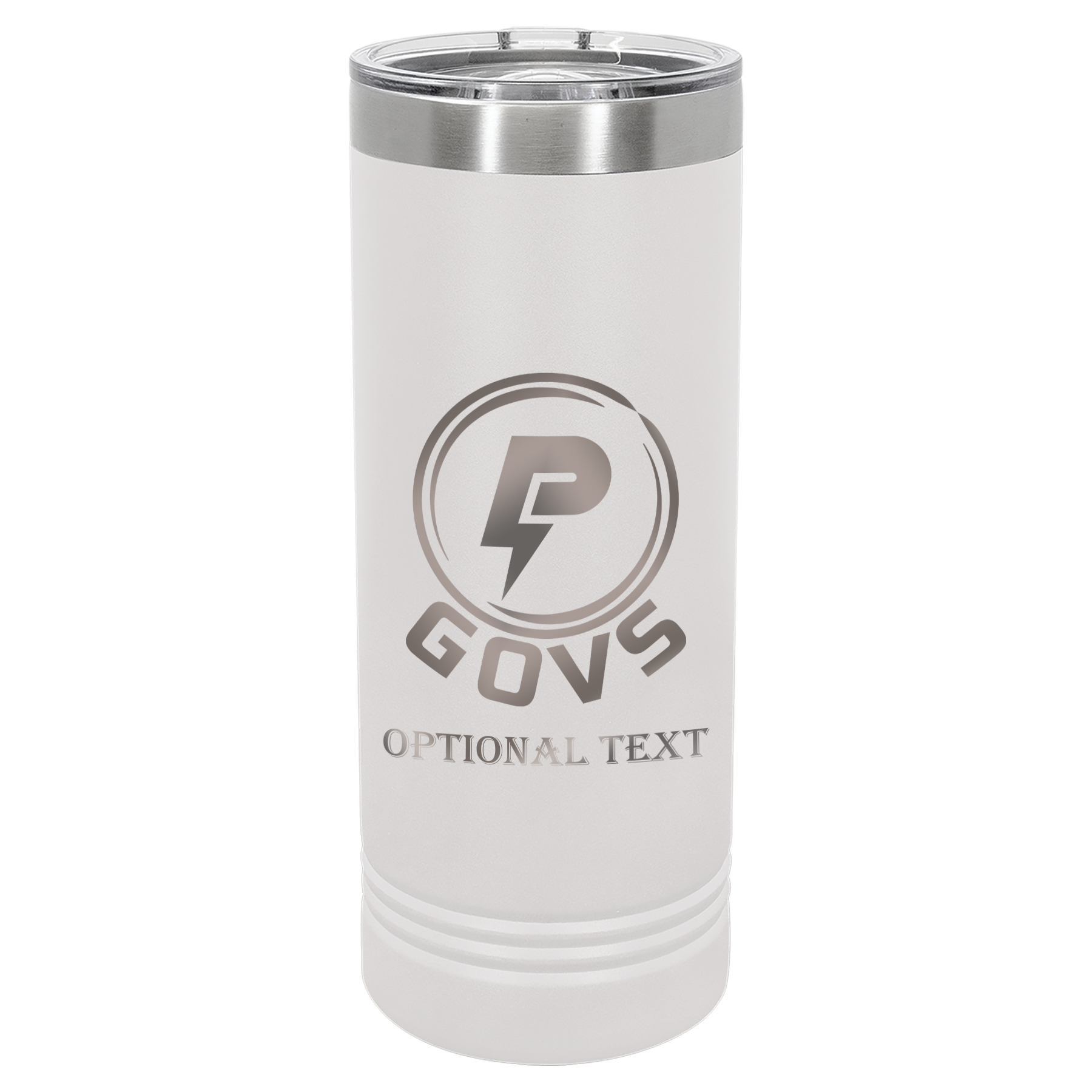 22 oz Skinny Tumbler - T.F. Riggs P with Govs