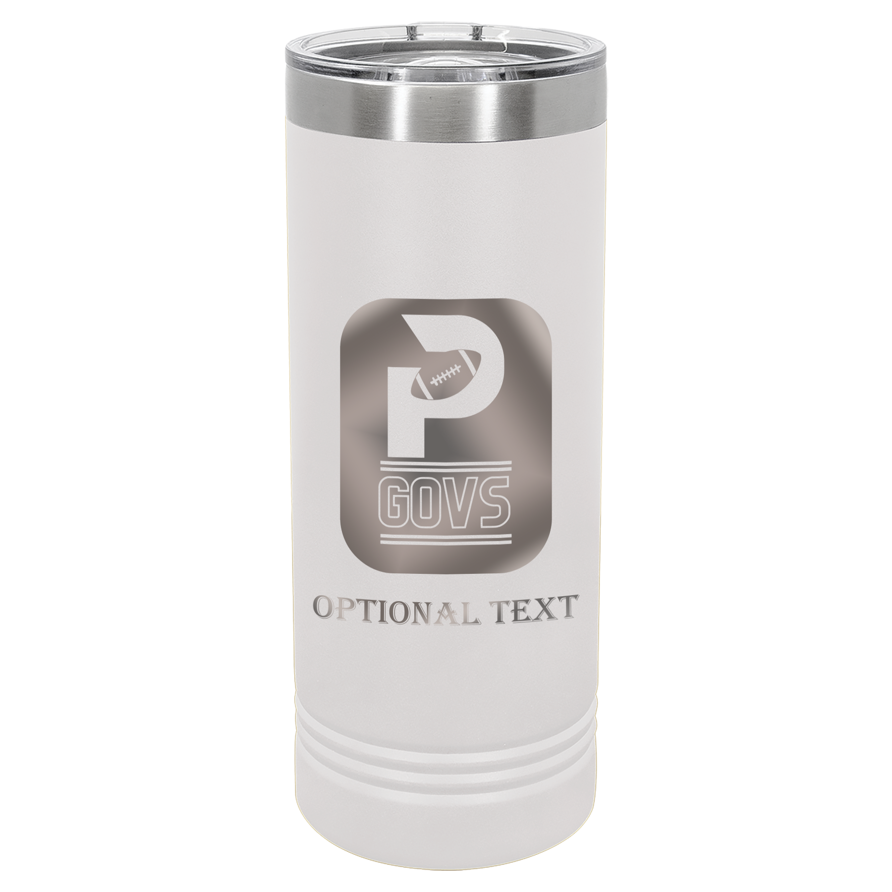 22 oz Skinny Tumbler - T.F. Riggs P with Govs