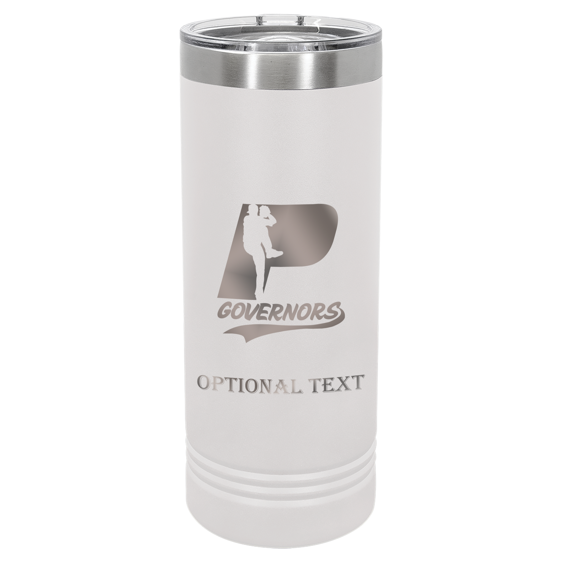 22 oz Skinny Tumbler - T.F. Riggs P with Governors