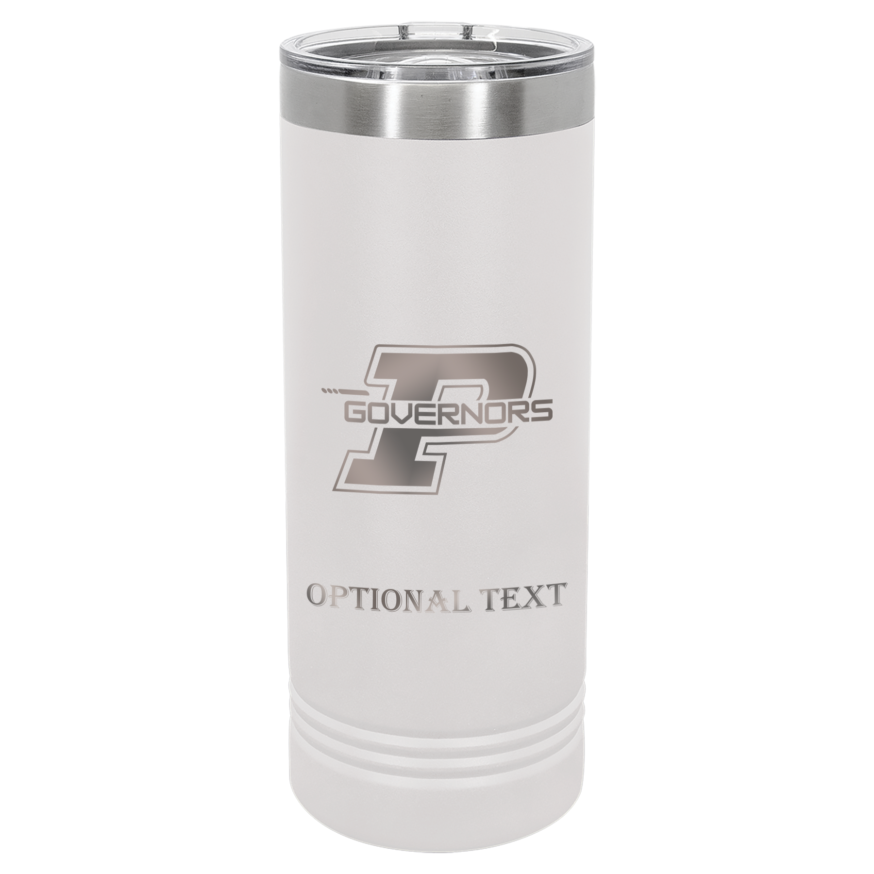 22 oz Skinny Tumbler - T.F. Riggs P with Governors