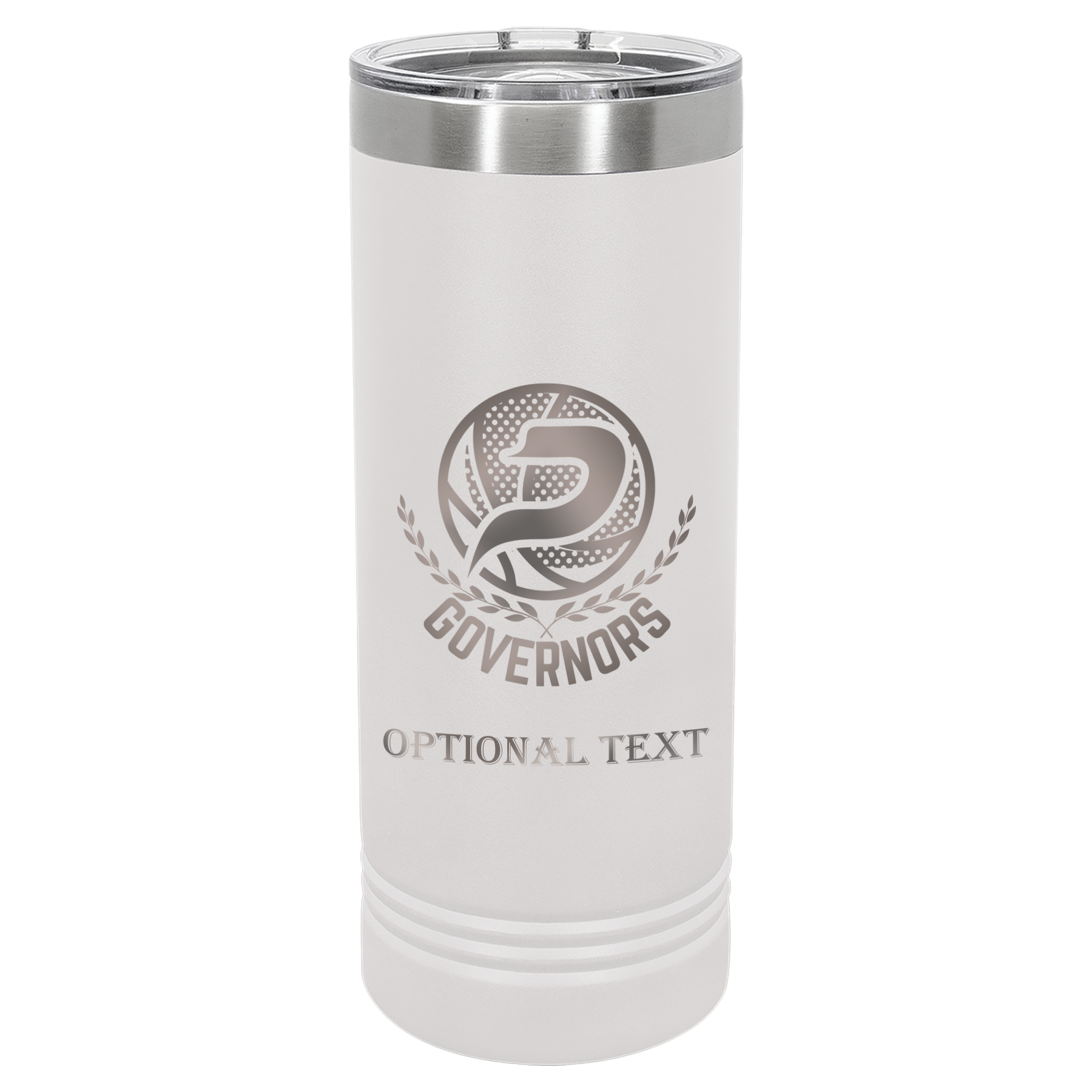 22 oz Skinny Tumbler - T.F. Riggs P with Governors