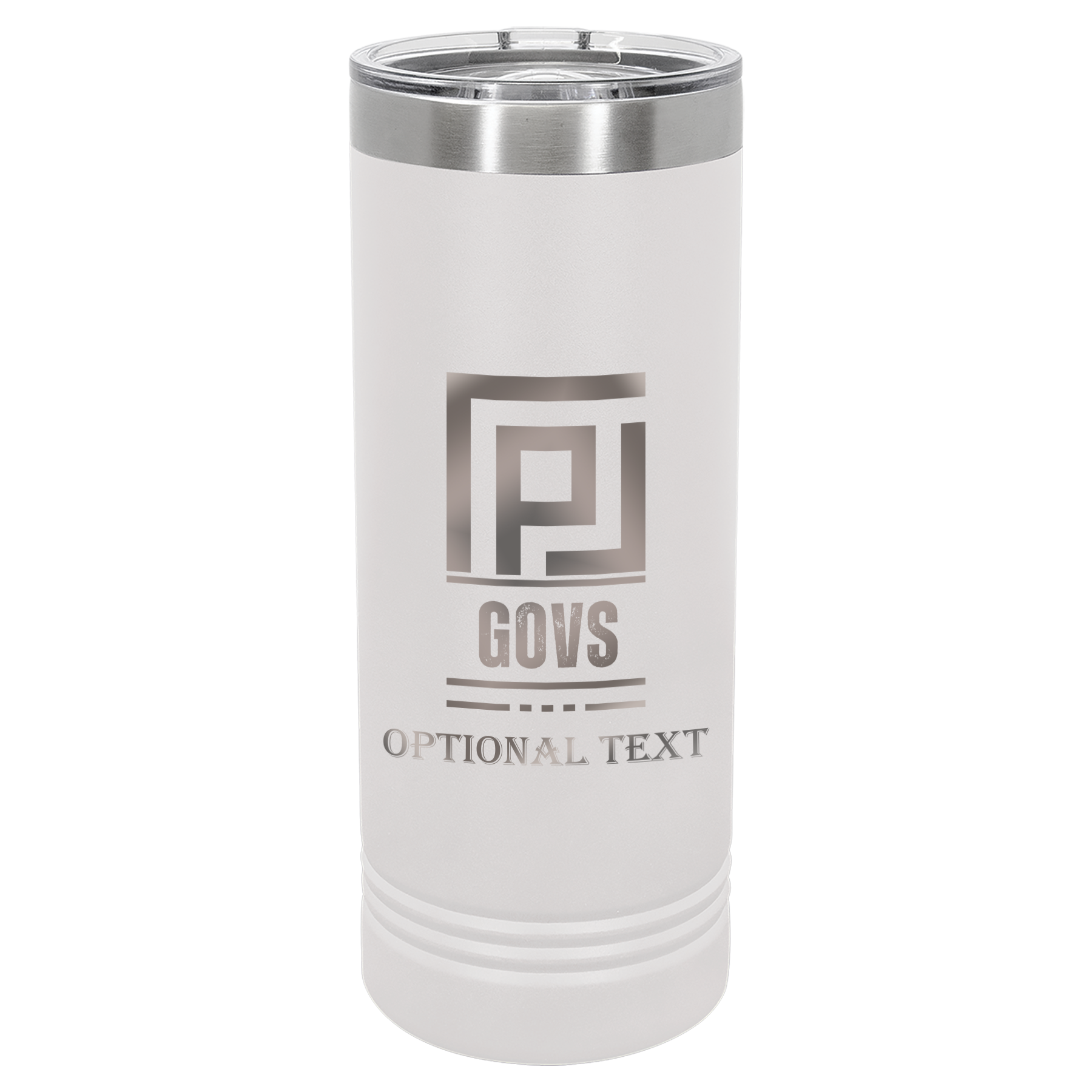 22 oz Skinny Tumbler - T.F. Riggs P with Govs