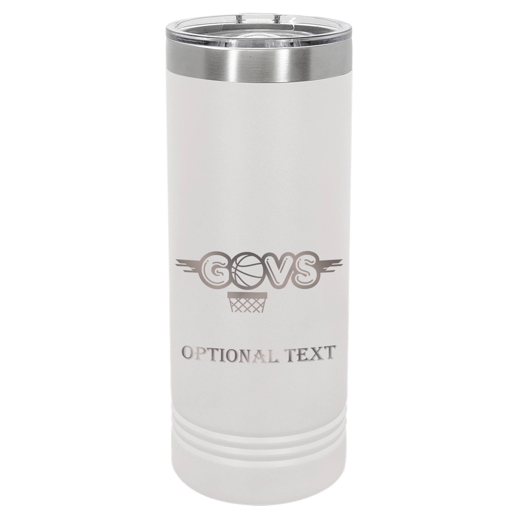 22 oz Skinny Tumbler - T.F. Riggs Govs Basketball