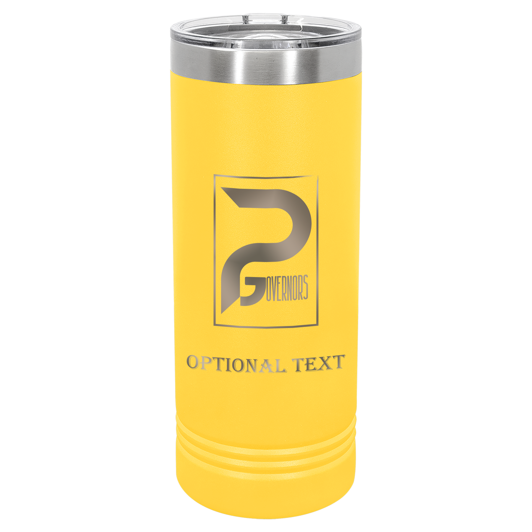 22 oz Skinny Tumbler - T.F. Riggs P with Governors