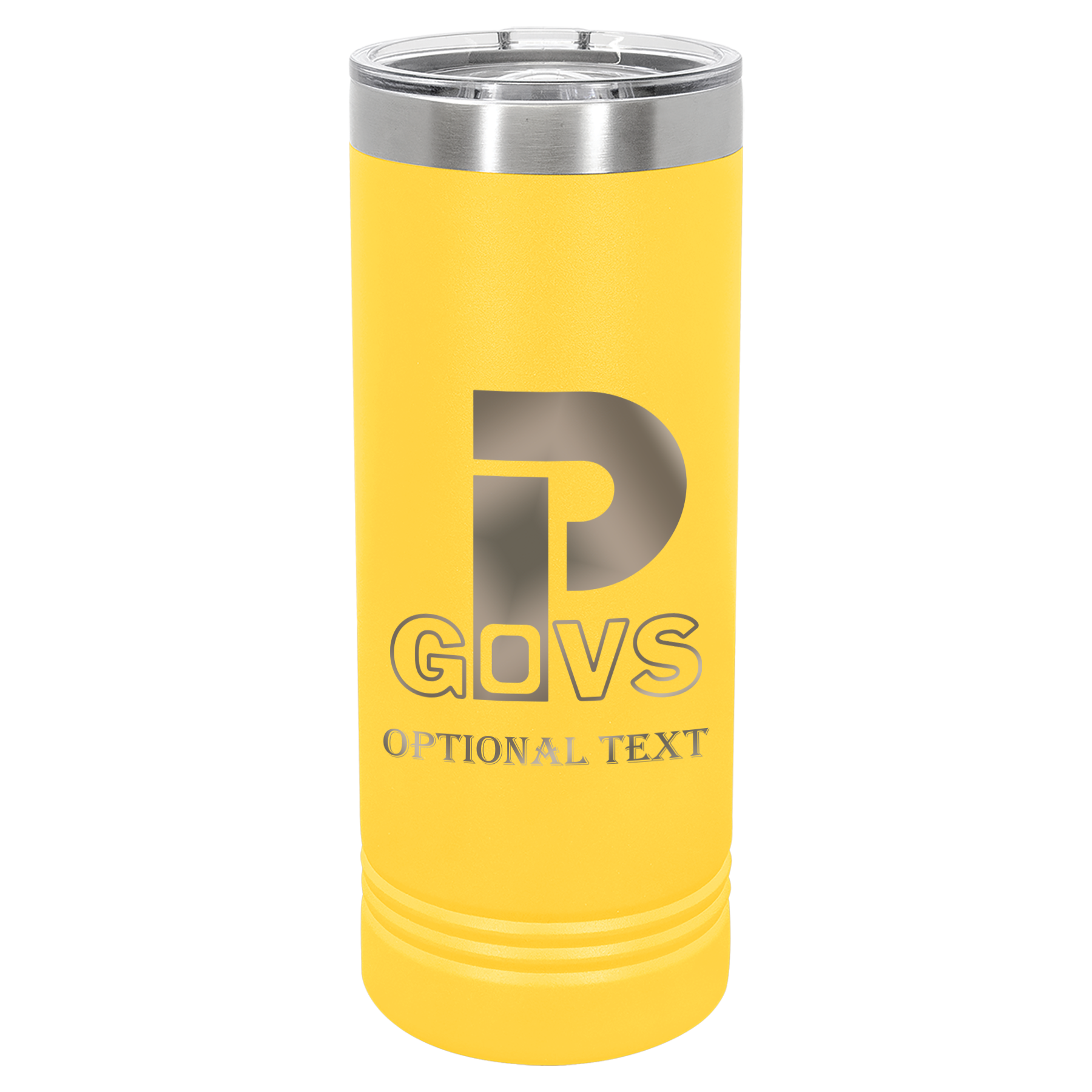 22 oz Skinny Tumbler - T.F. Riggs P with Govs