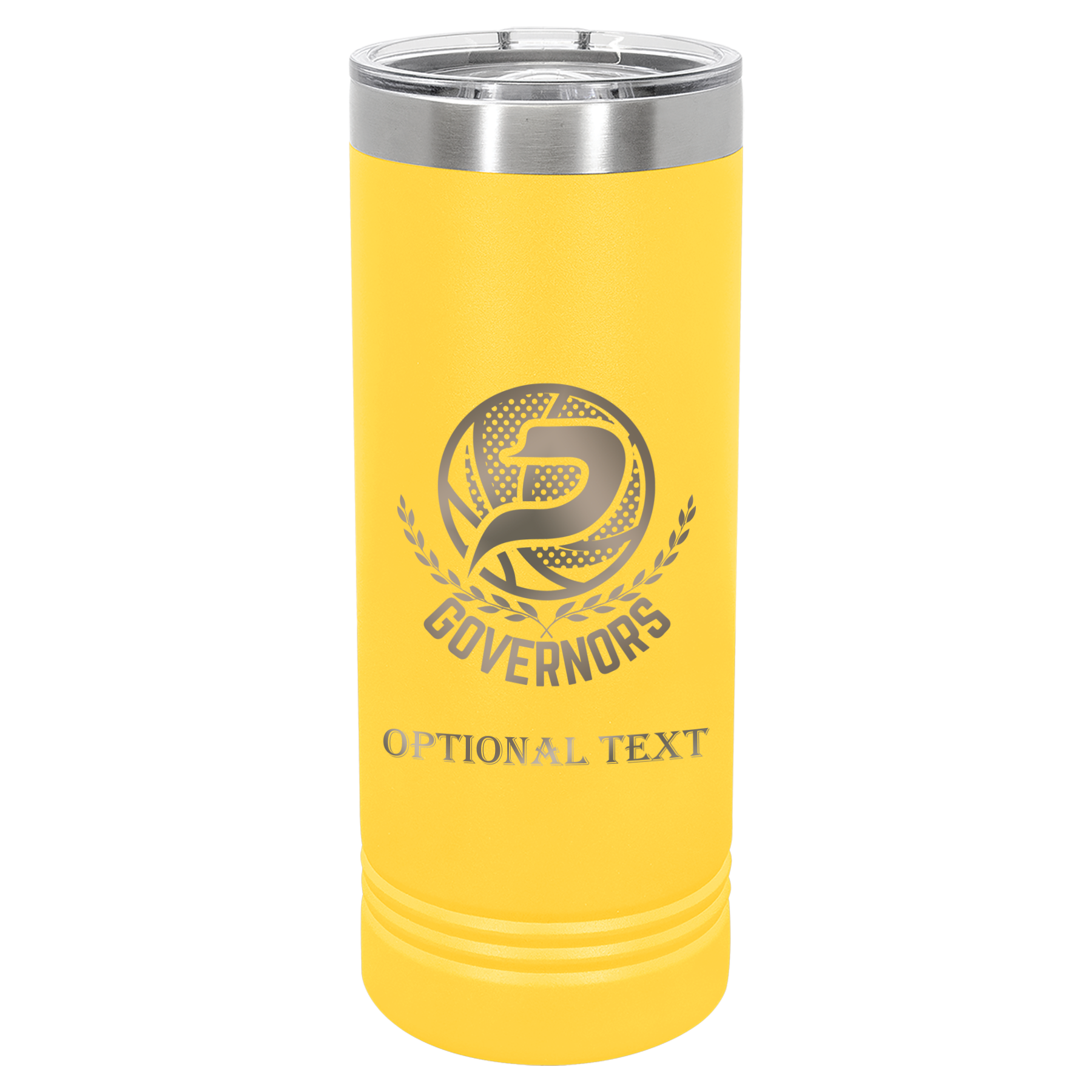 22 oz Skinny Tumbler - T.F. Riggs P with Governors