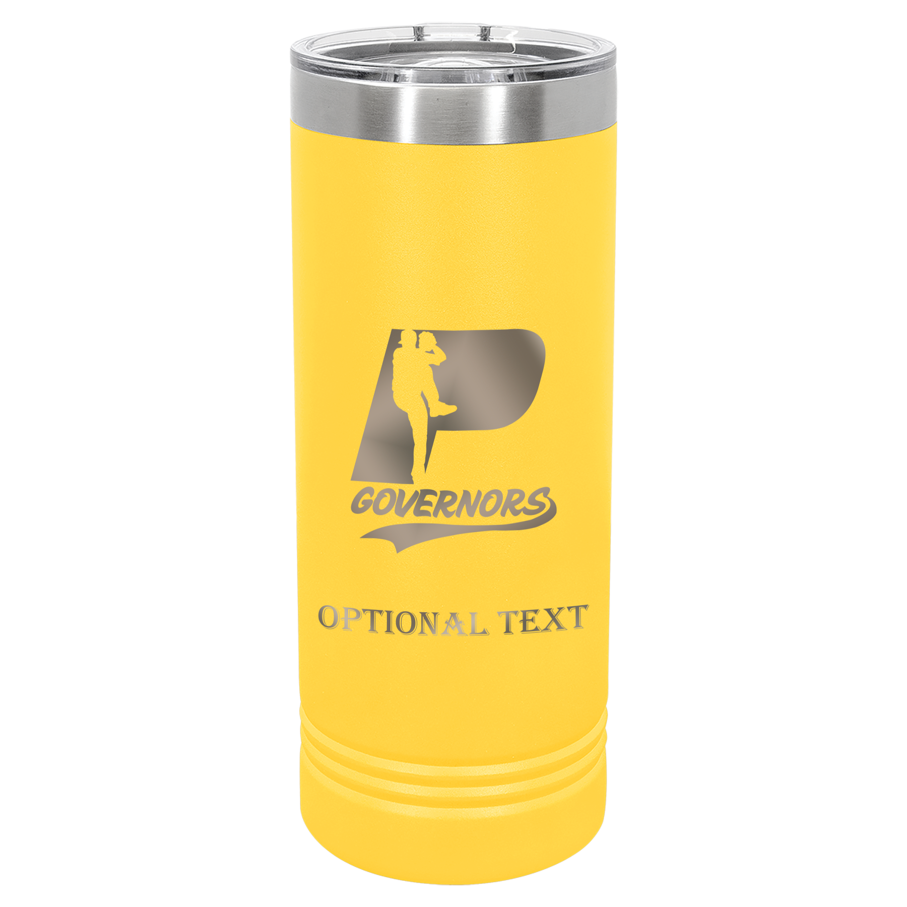 22 oz Skinny Tumbler - T.F. Riggs P with Governors