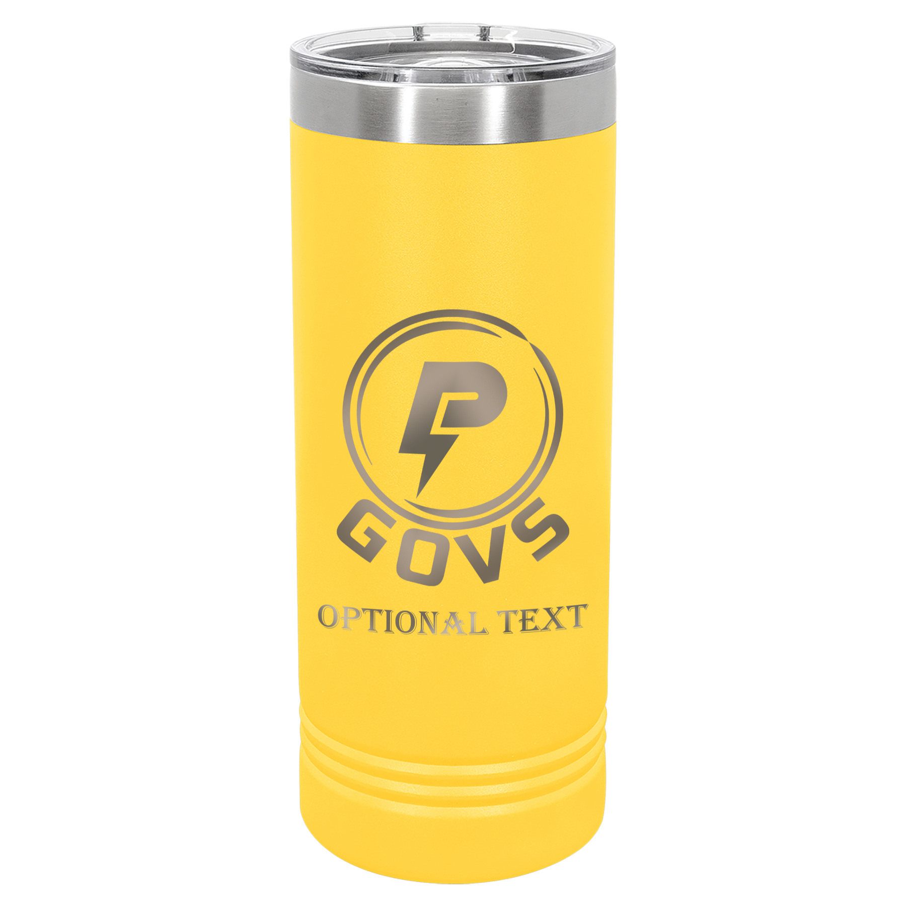 22 oz Skinny Tumbler - T.F. Riggs P with Govs