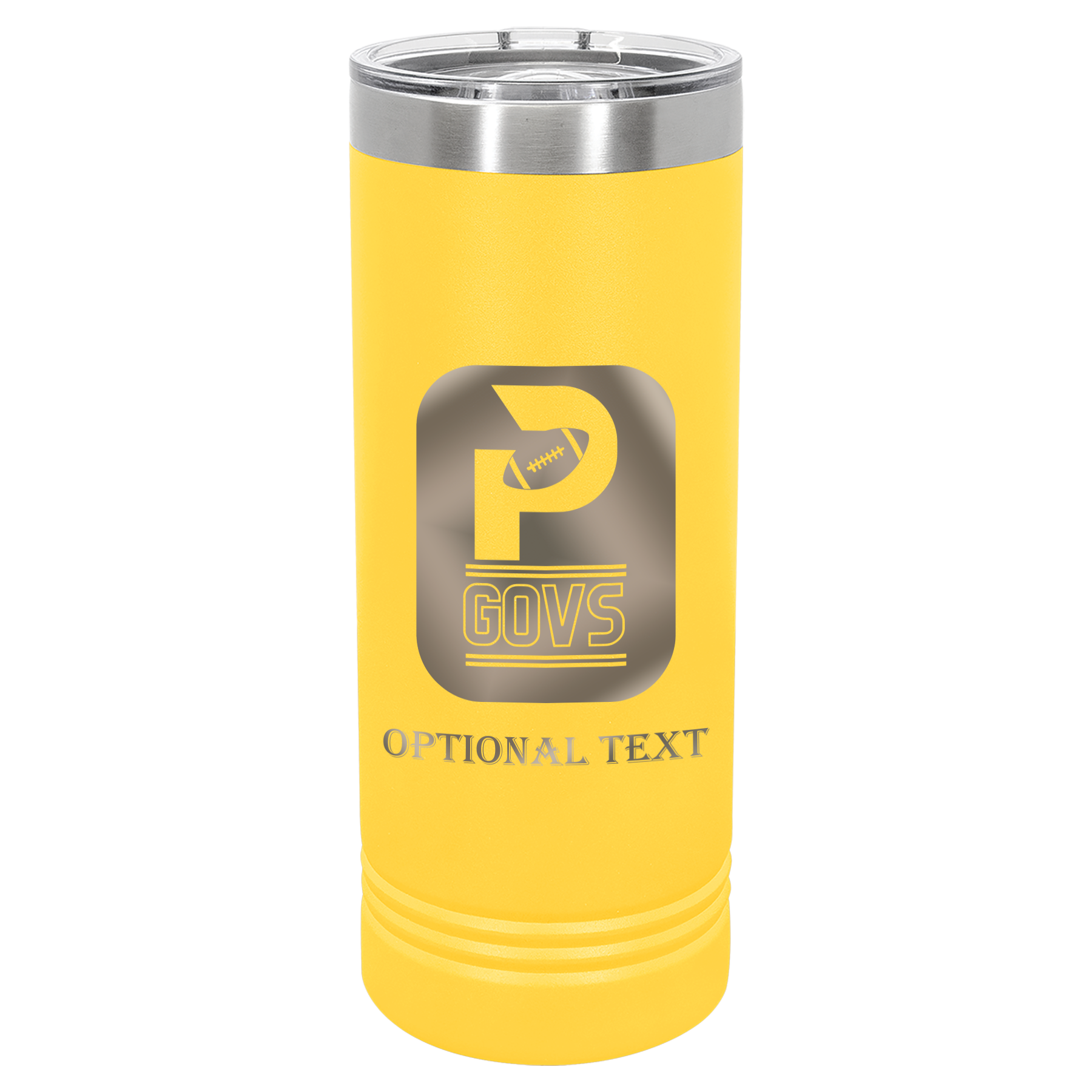 22 oz Skinny Tumbler - T.F. Riggs P with Govs