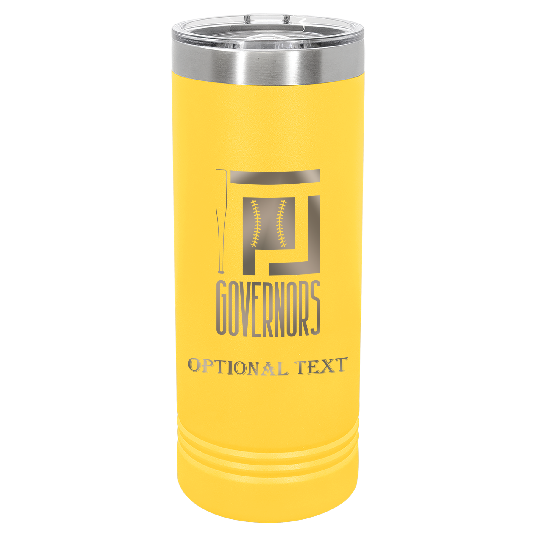 22 oz Skinny Tumbler - T.F. Riggs P with Governors
