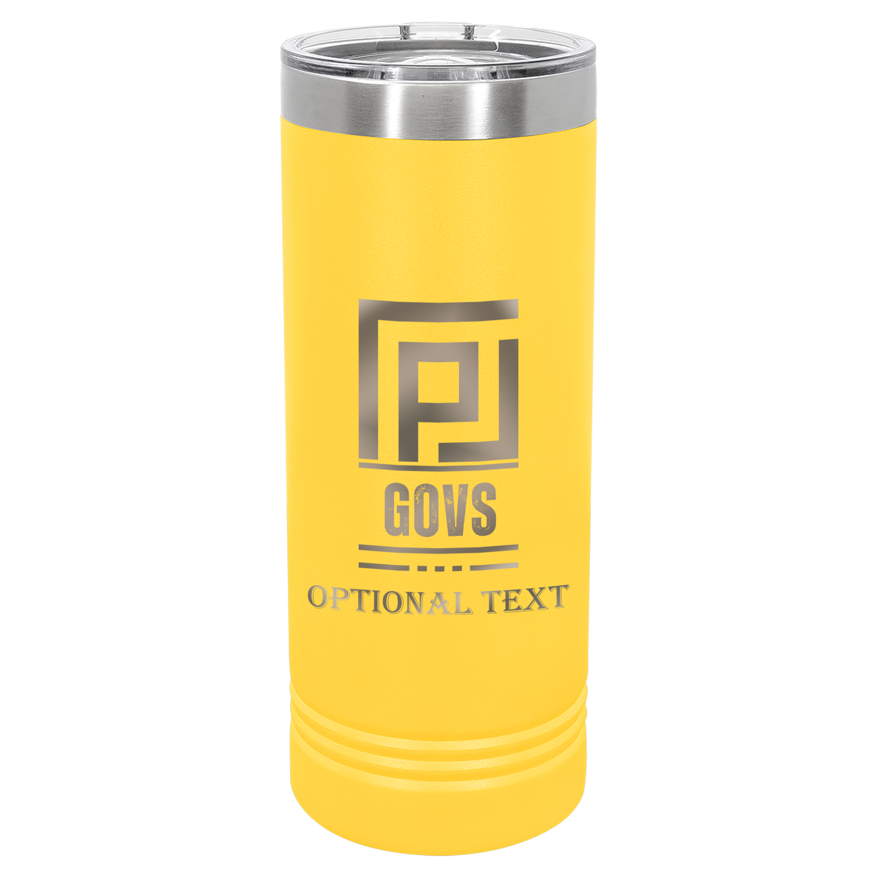 22 oz Skinny Tumbler - T.F. Riggs P with Govs