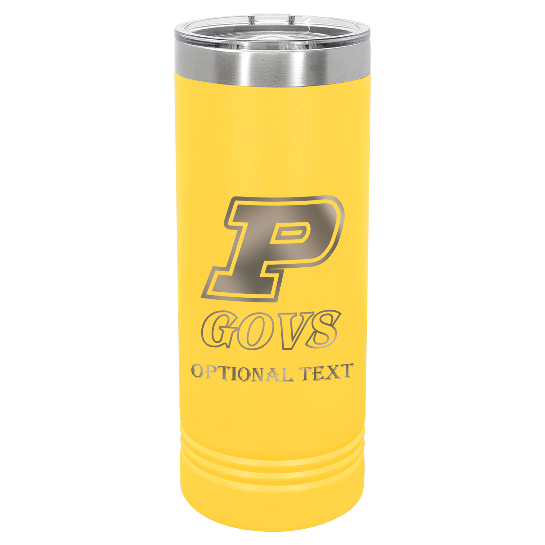 22 oz Skinny Tumbler - T.F. Riggs P with Govs