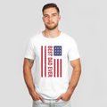 best dad american flag white shirt